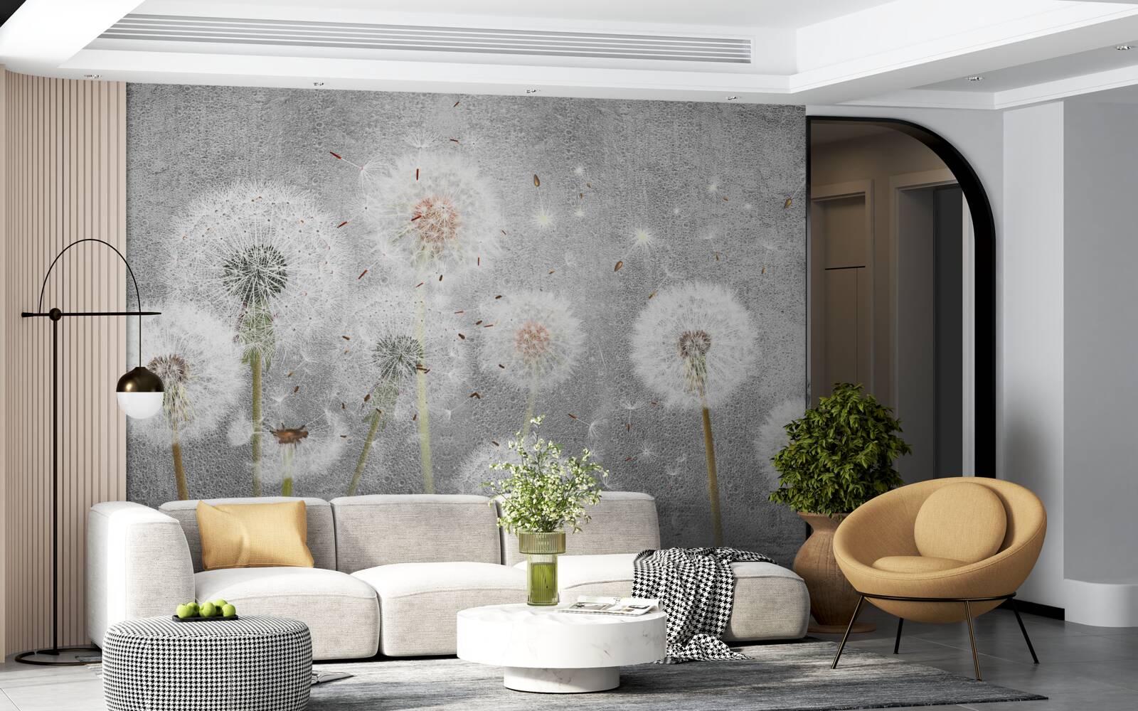 Fototapeta nahnevané zvädnuté púpavy