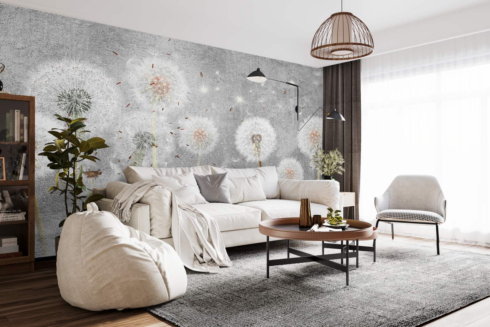 Fototapeta nahnevané zvädnuté púpavy