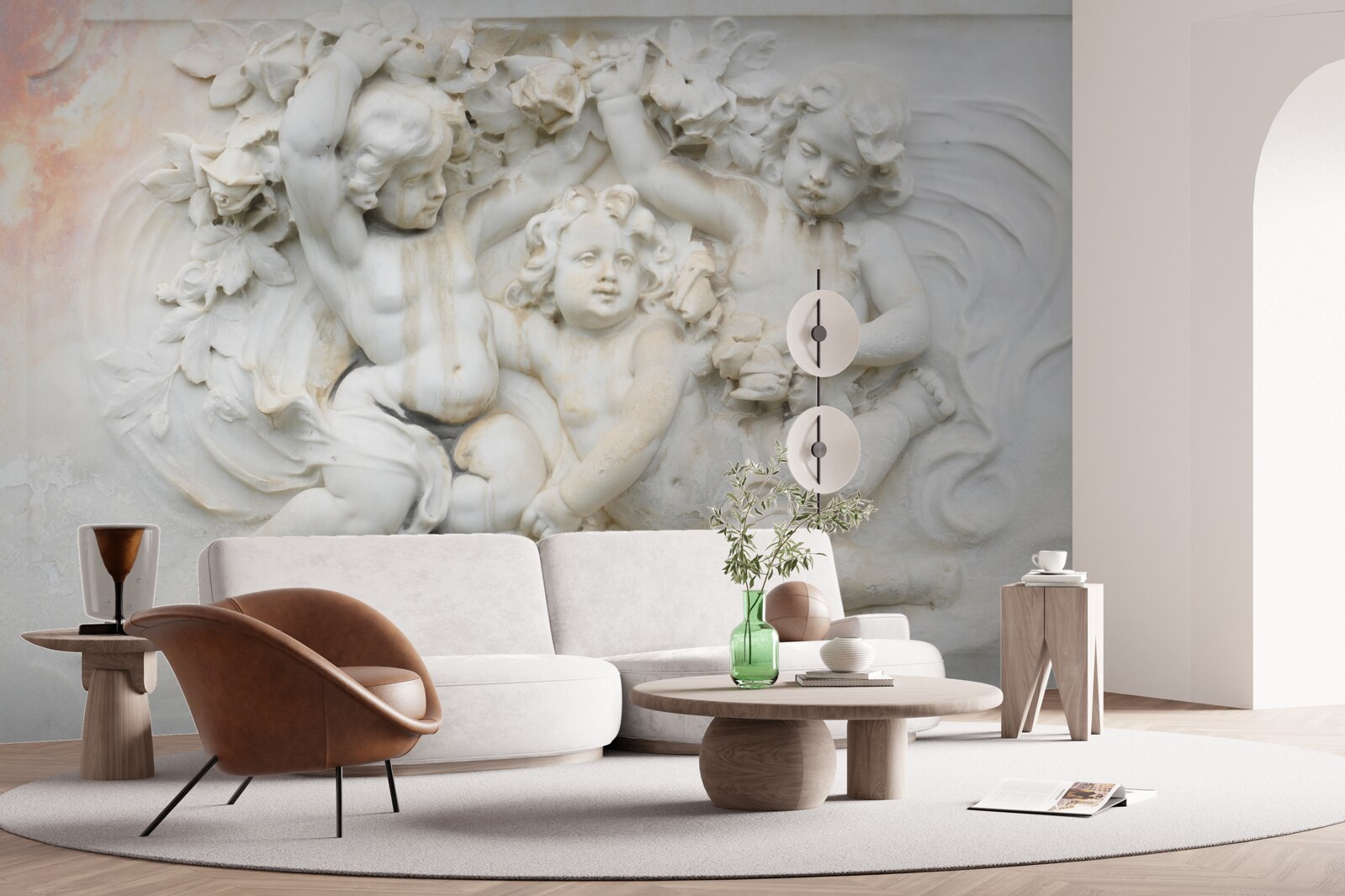 Fototapeta sochy anjelov z kameňa