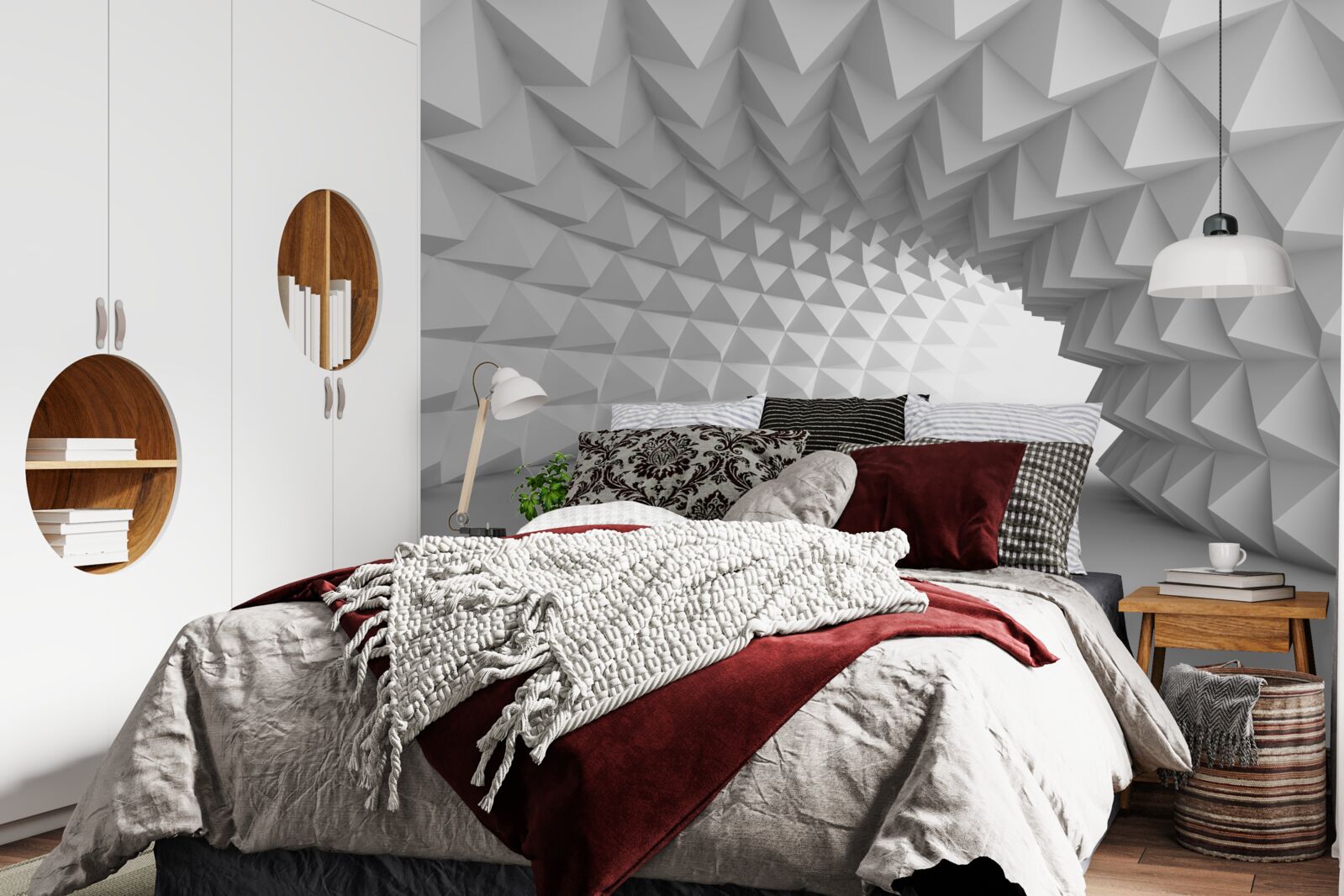 Fototapeta biela tunelová chodba