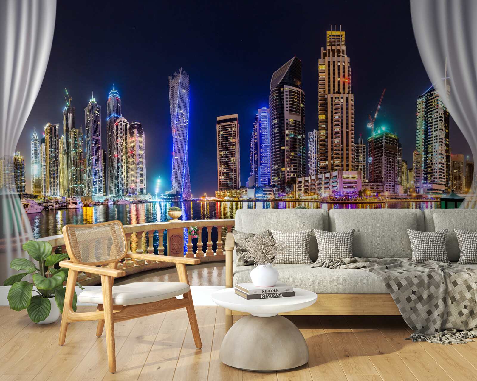 Fototapeta mesto v noci vyzerá neskutočne krásne