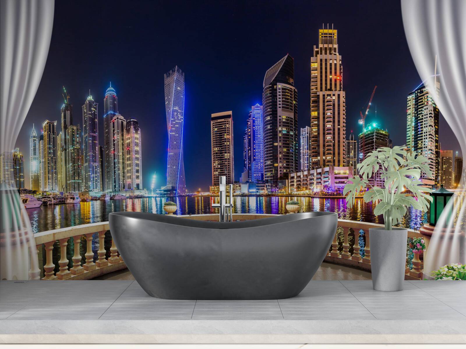 Fototapeta mesto v noci vyzerá neskutočne krásne