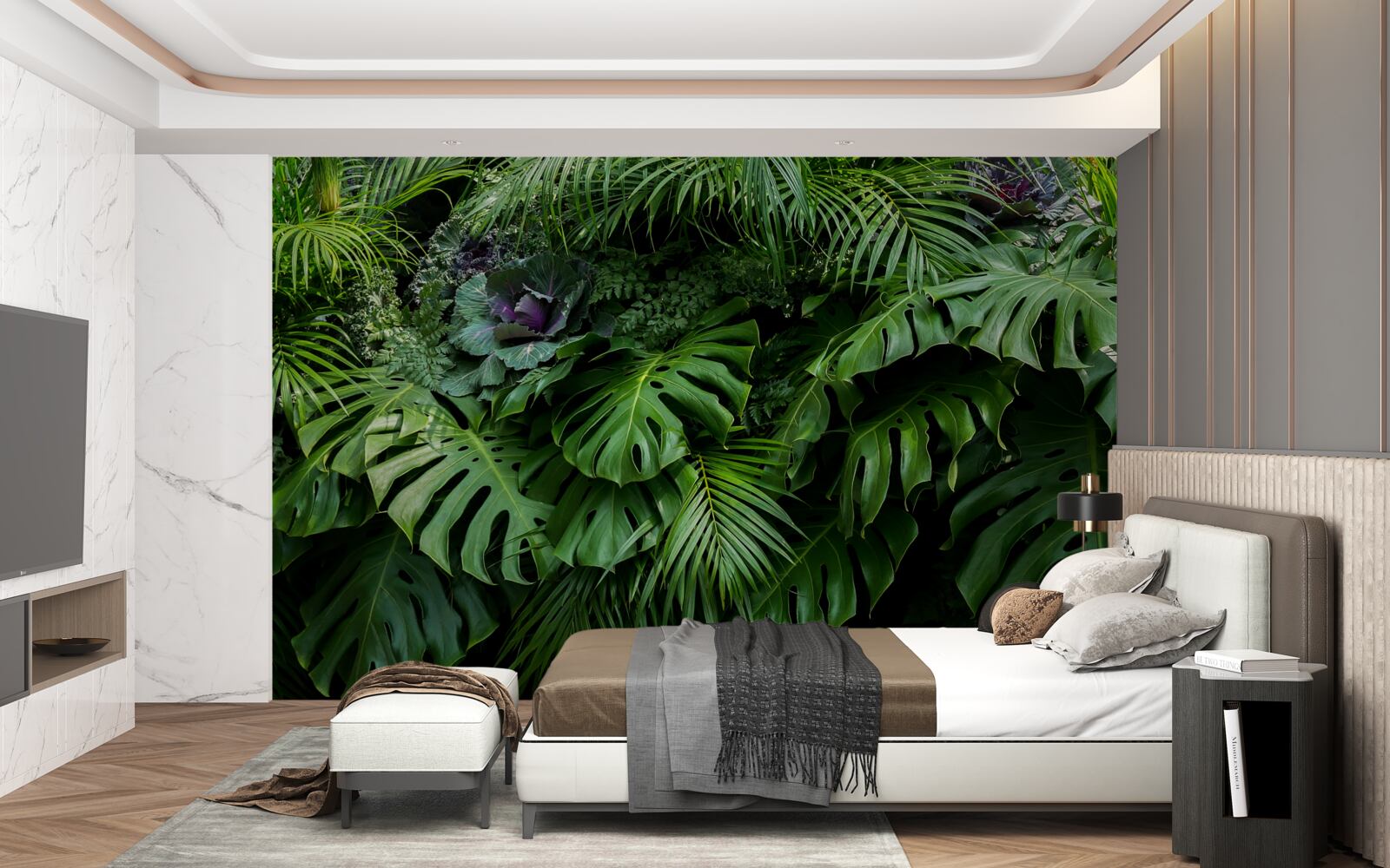 Fototapeta veľké zelené listy