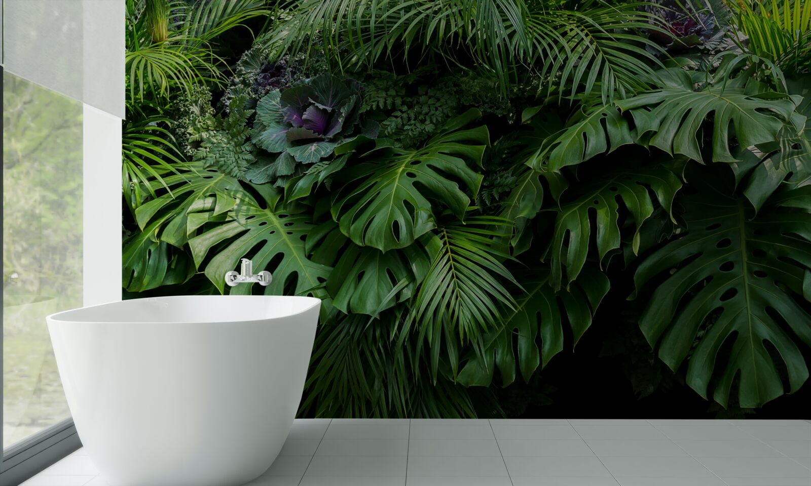 Fototapeta veľké zelené listy