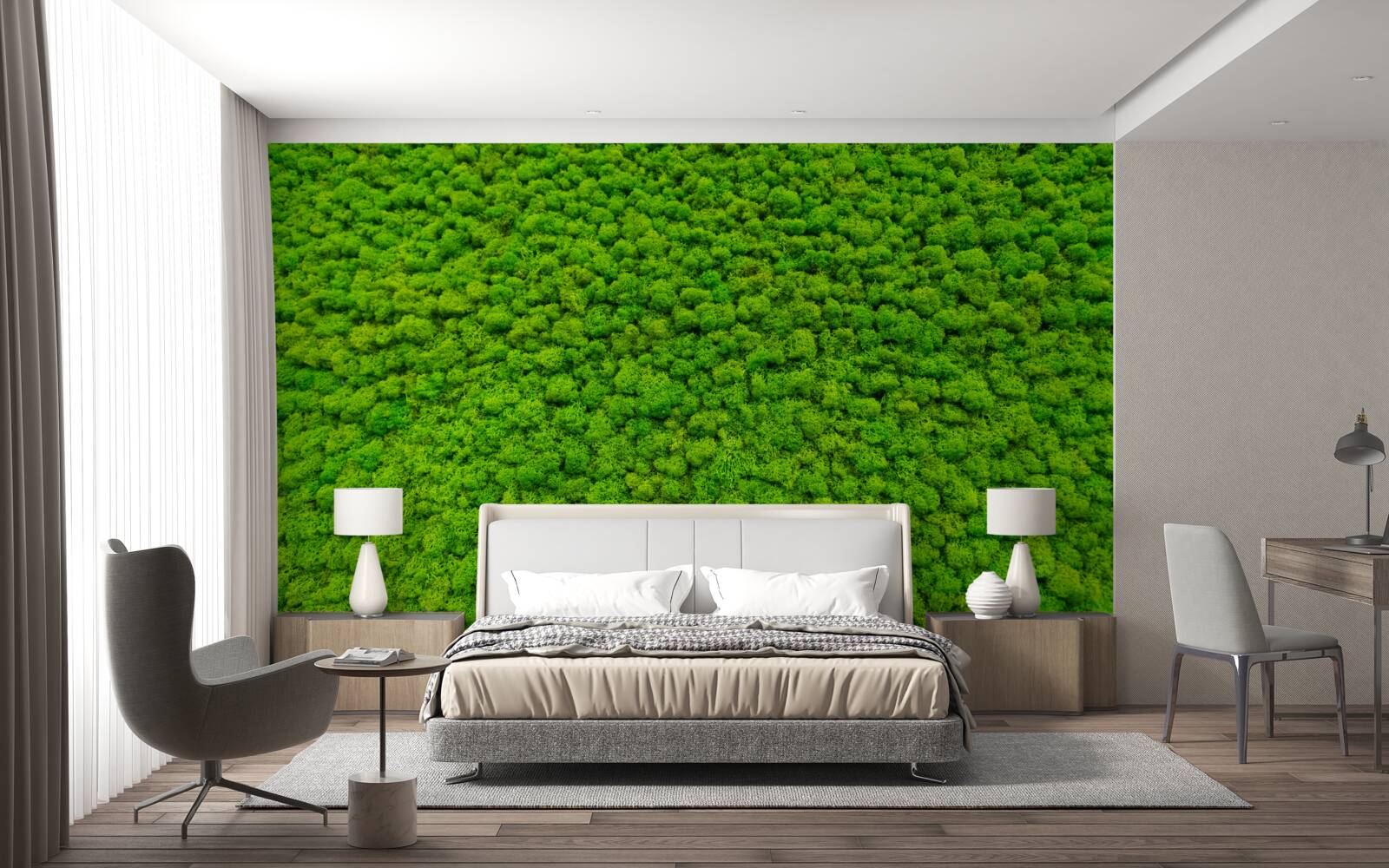 Fototapeta pohľad na zelený list z vysokého bodu