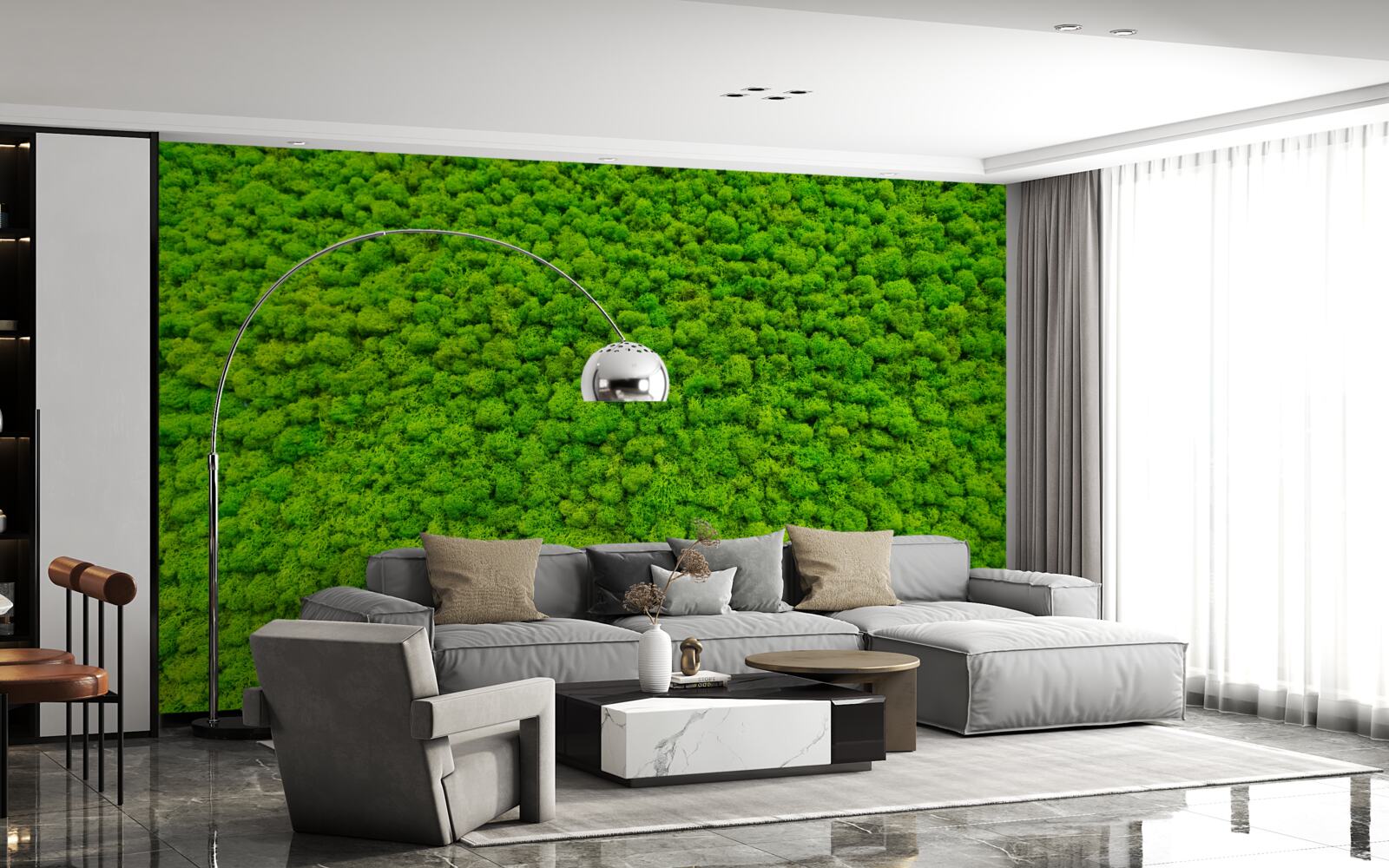 Fototapeta pohľad na zelený list z vysokého bodu