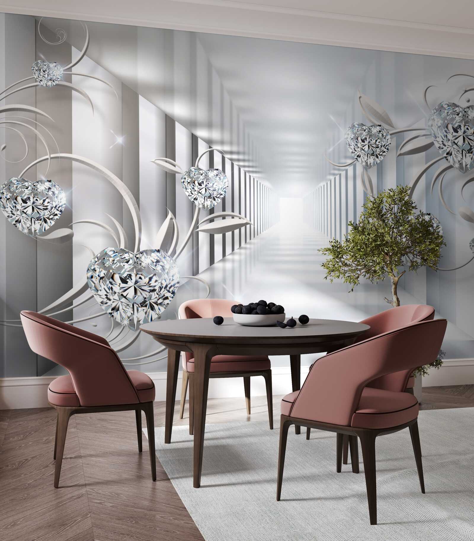 Fototapeta nemenný biely, nekonečný priechod