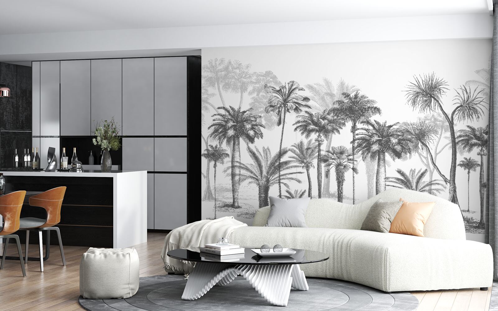 Fototapeta vektorová grafika palma