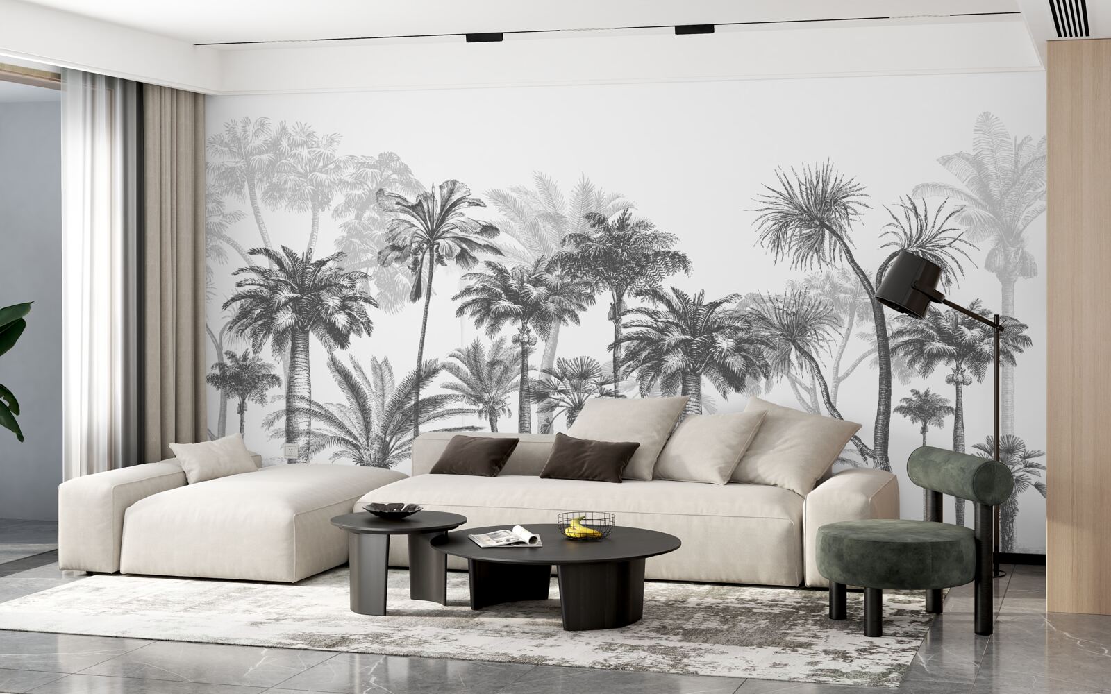 Fototapeta vektorová grafika palma