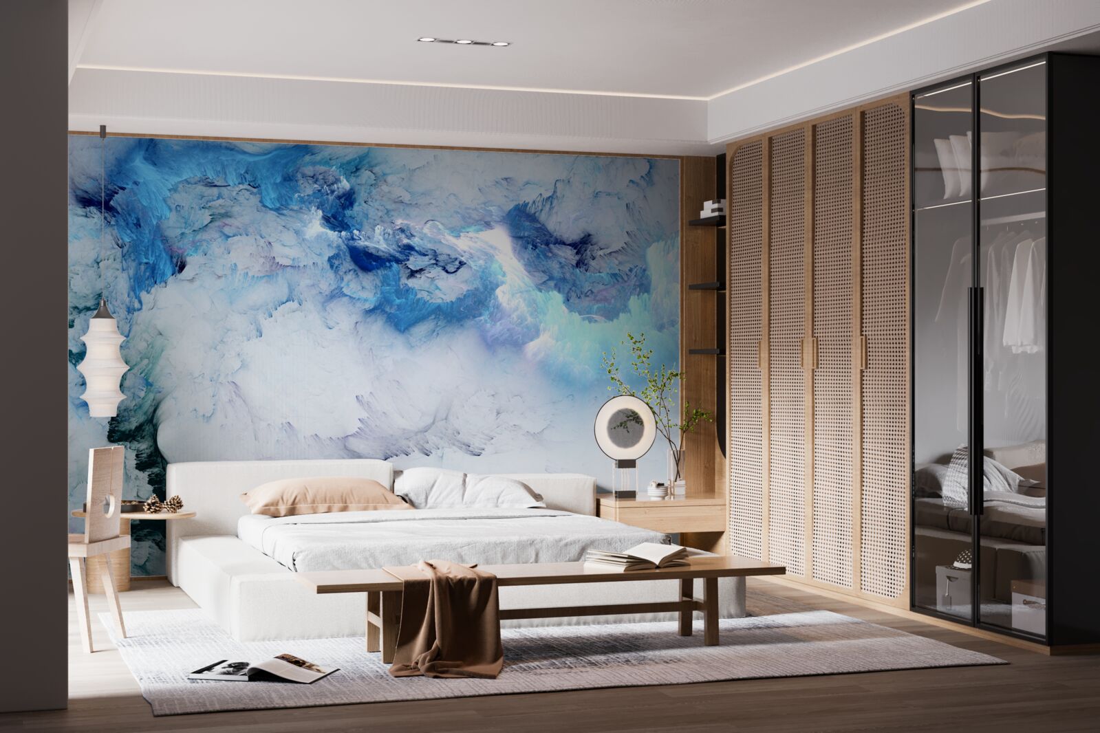 Fototapeta malebné abstraktné pozadie vyrobené z farebnej tekutiny