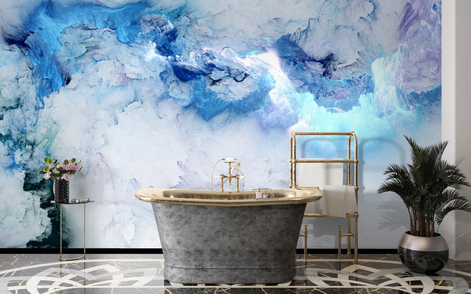 Fototapeta malebné abstraktné pozadie vyrobené z farebnej tekutiny