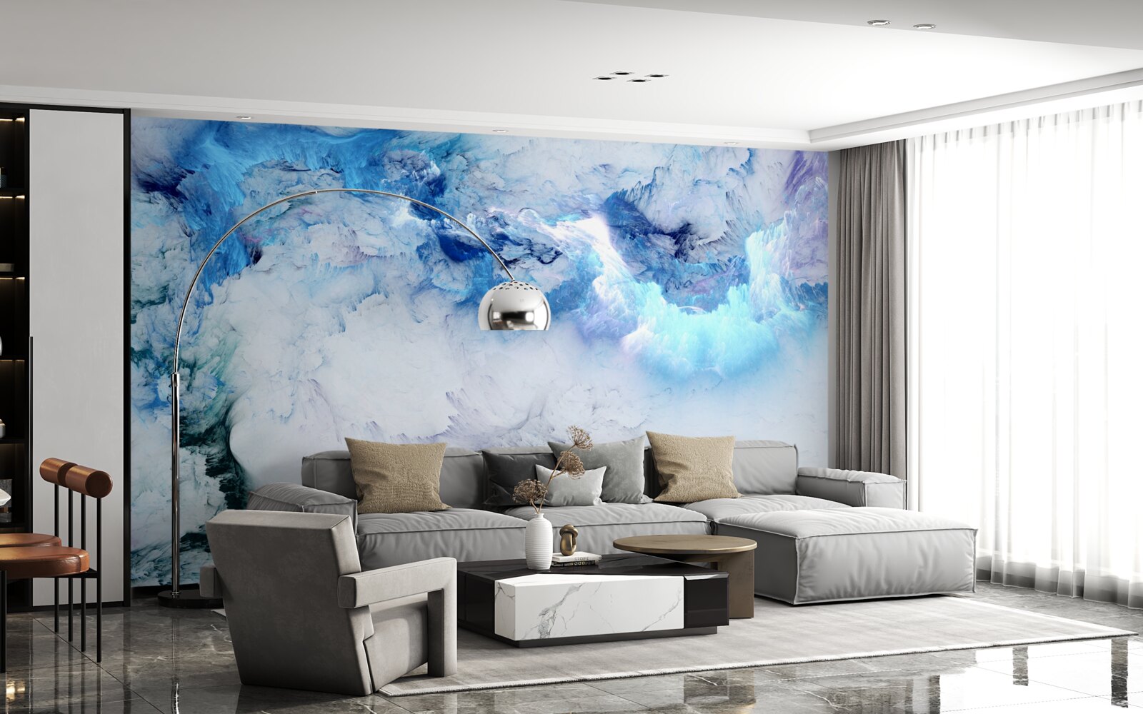 Fototapeta malebné abstraktné pozadie vyrobené z farebnej tekutiny