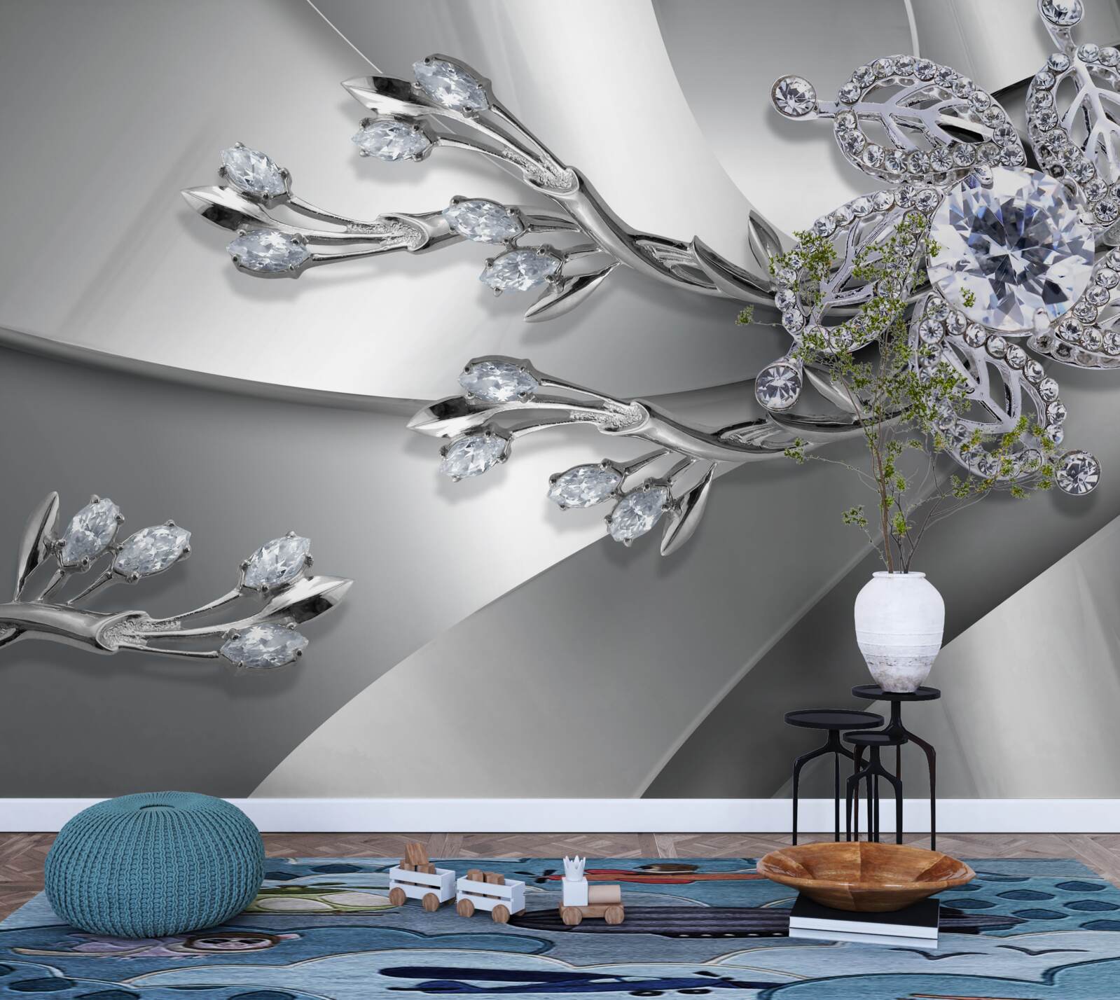 Fototapeta púčik a konáre z kameňov