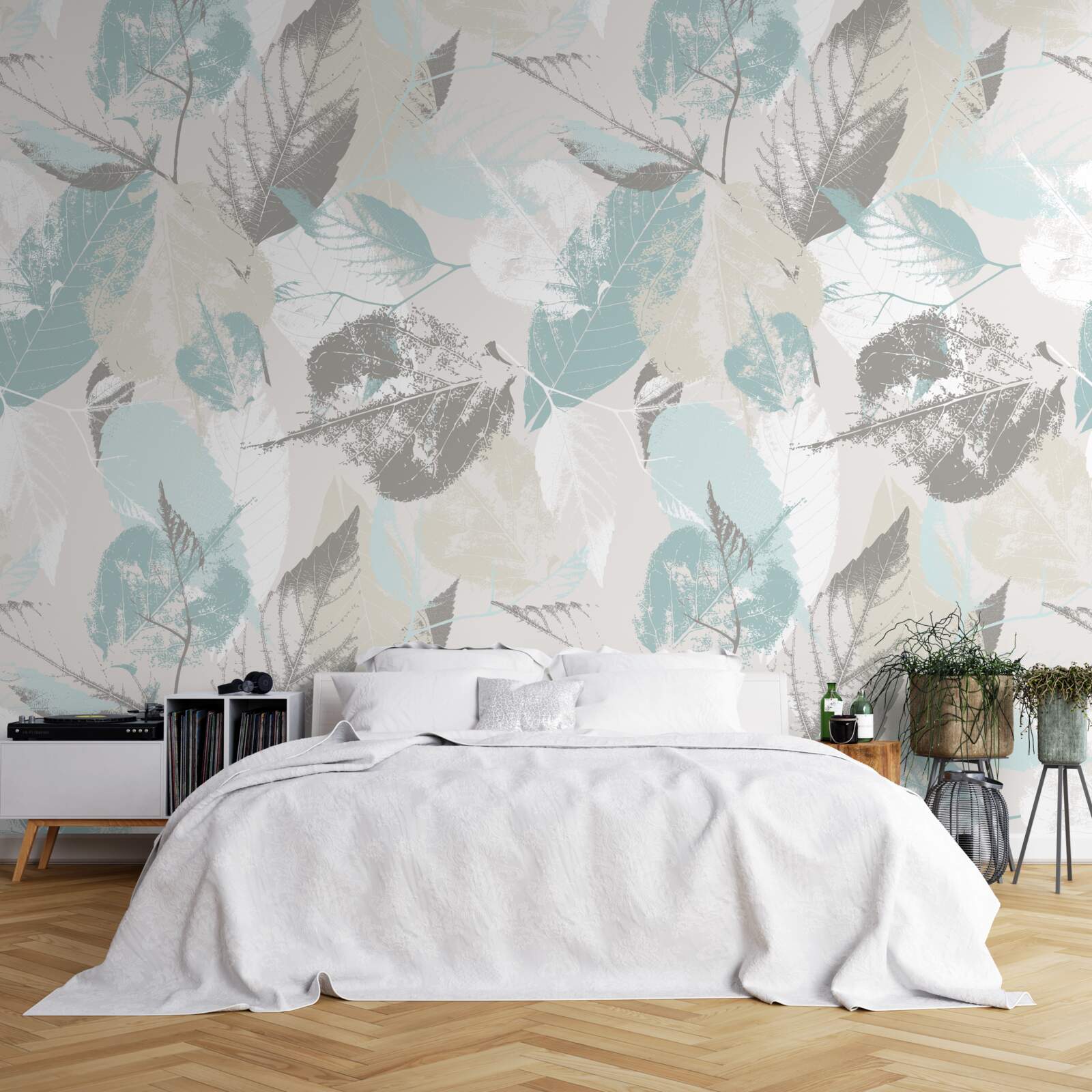 Fototapeta listy sú maľované ťahmi štetca