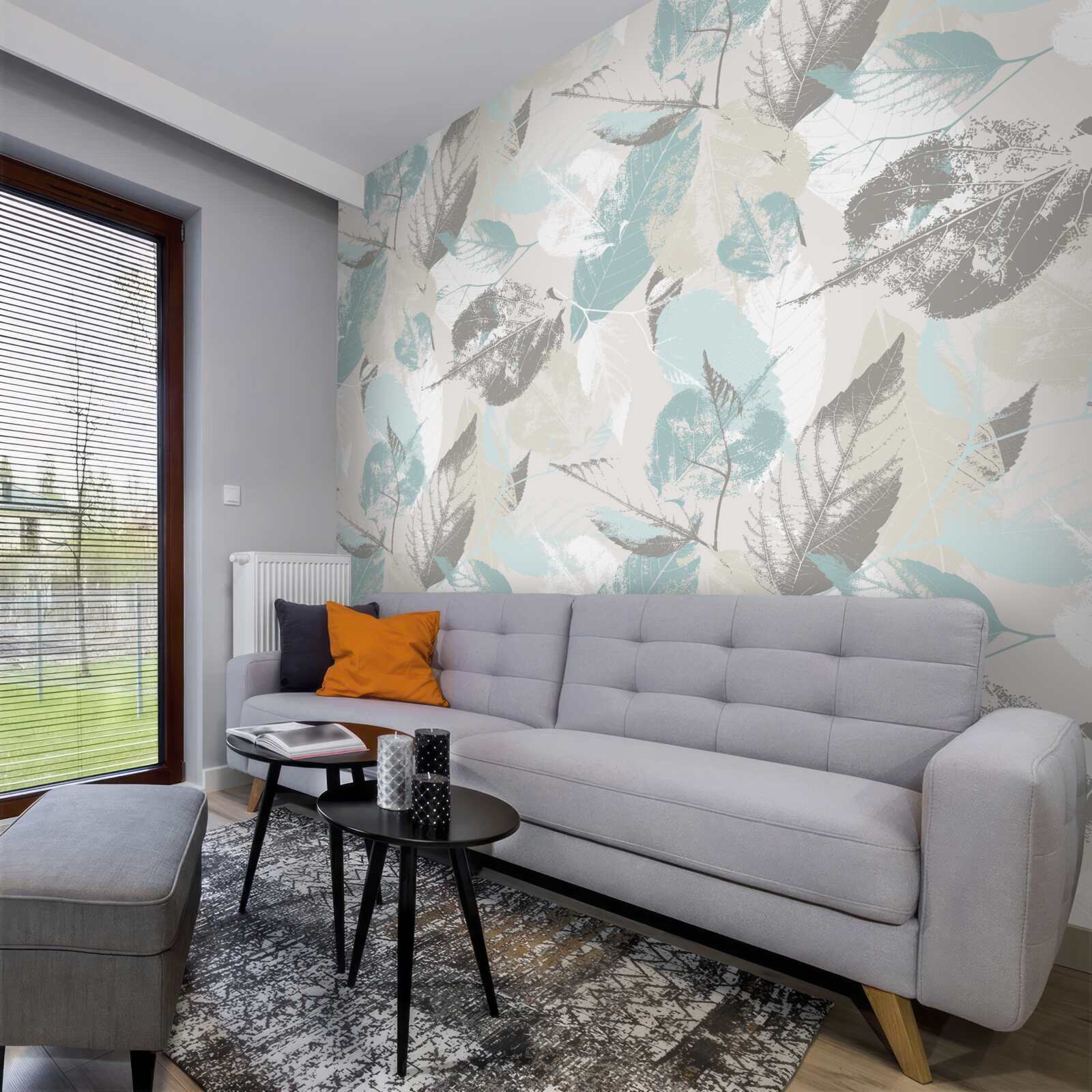 Fototapeta listy sú maľované ťahmi štetca