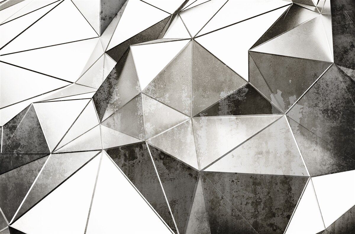 Fototapeta abstraktné čierne a biele pozadie v geometrickom štýle