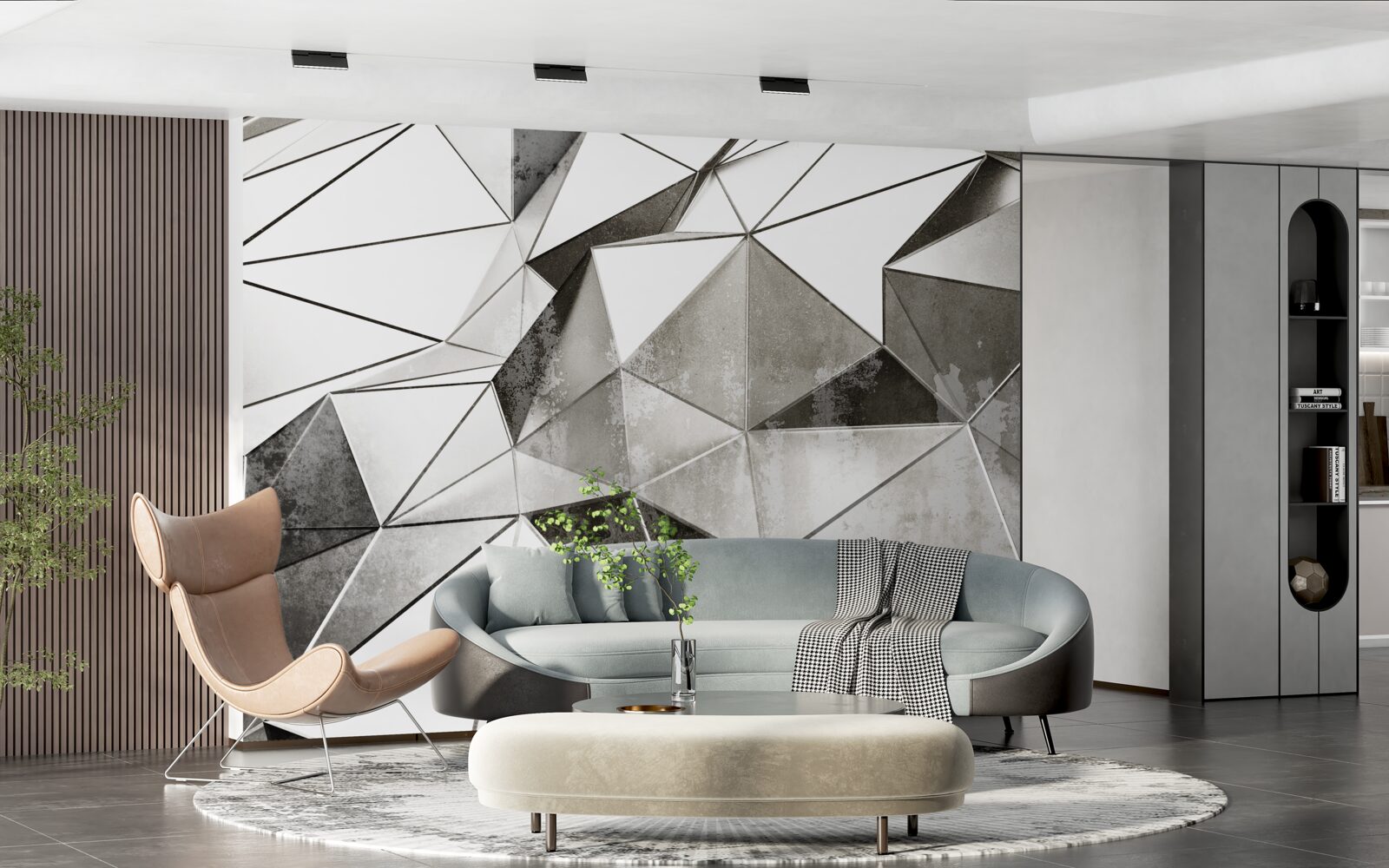 Fototapeta abstraktné čierne a biele pozadie v geometrickom štýle