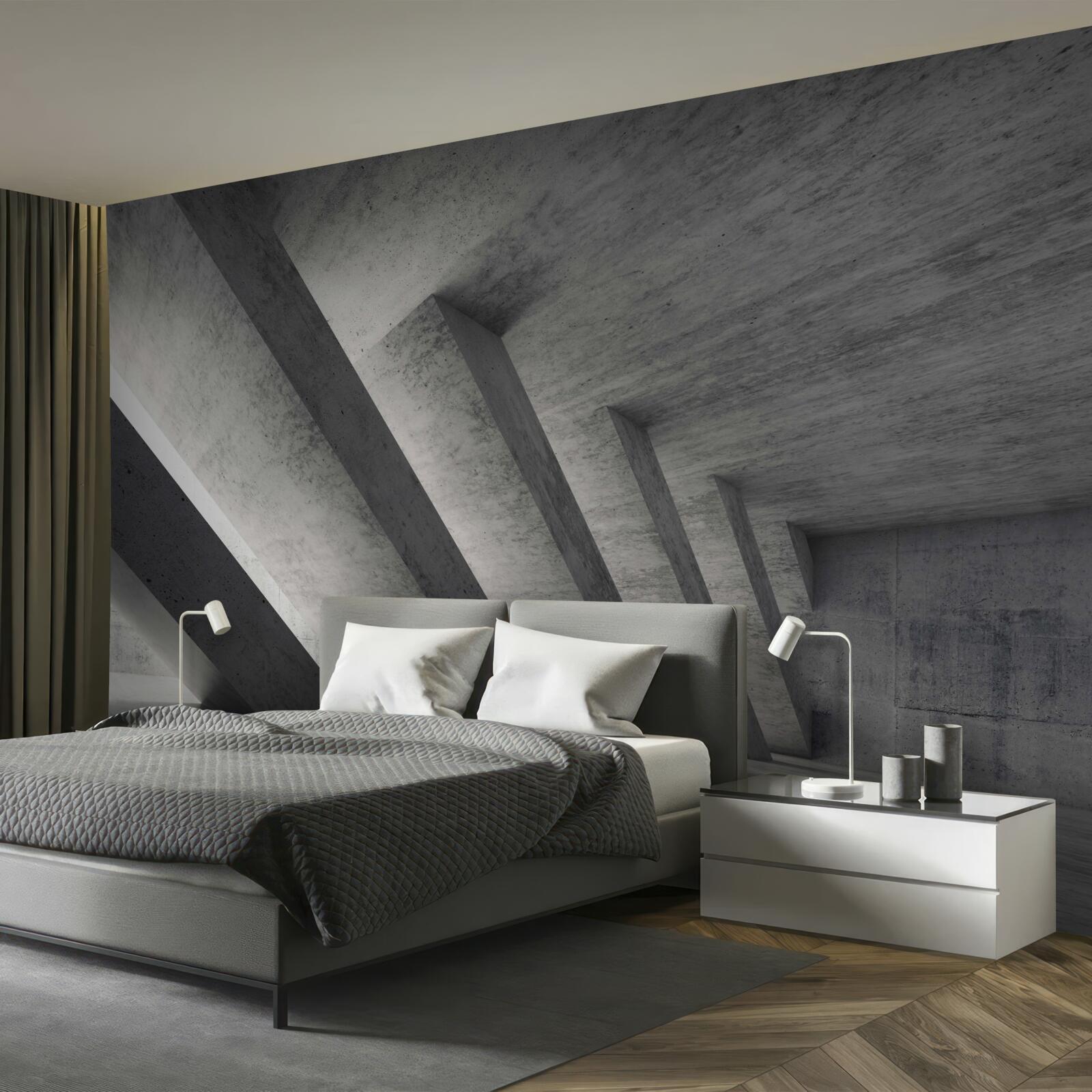 Fototapeta šedý tunel v architektonickom štýle