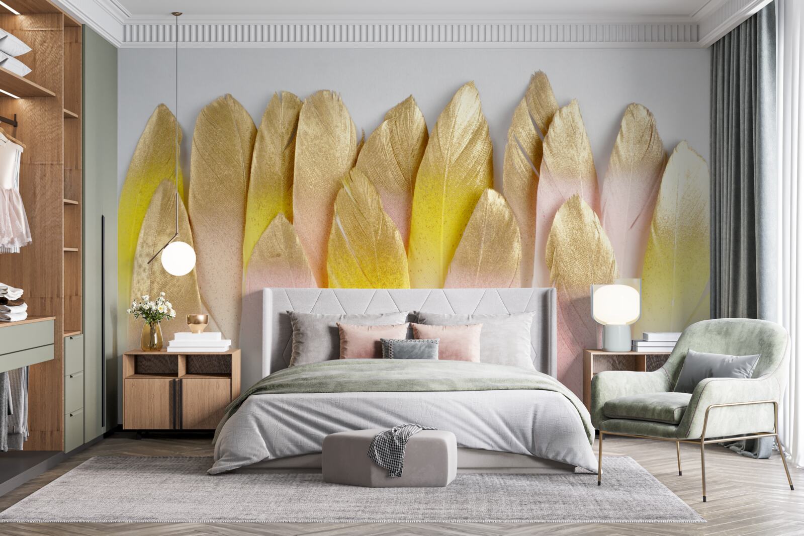 Fototapeta dlhé gradientné perie