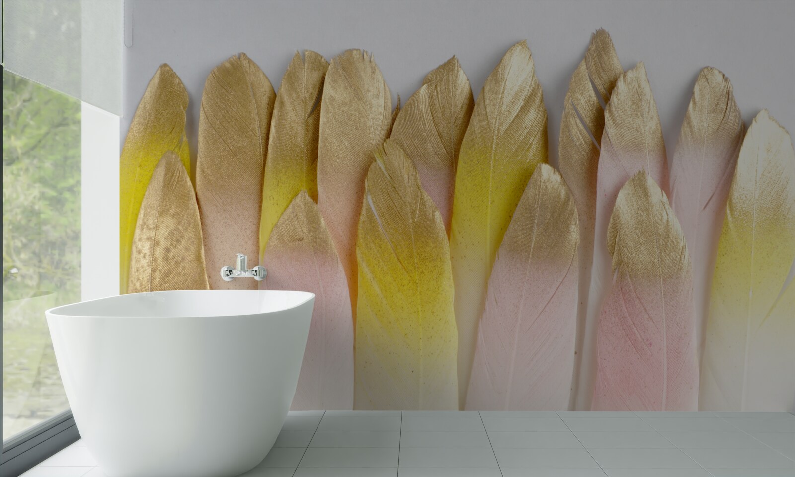 Fototapeta dlhé gradientné perie