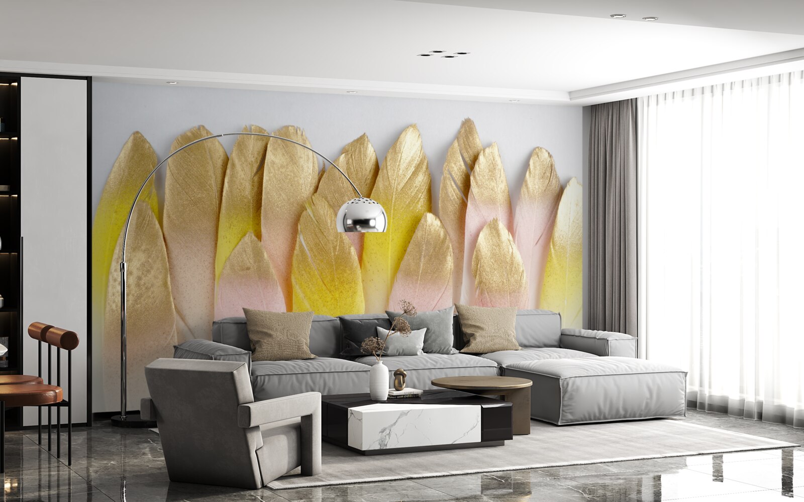 Fototapeta dlhé gradientné perie