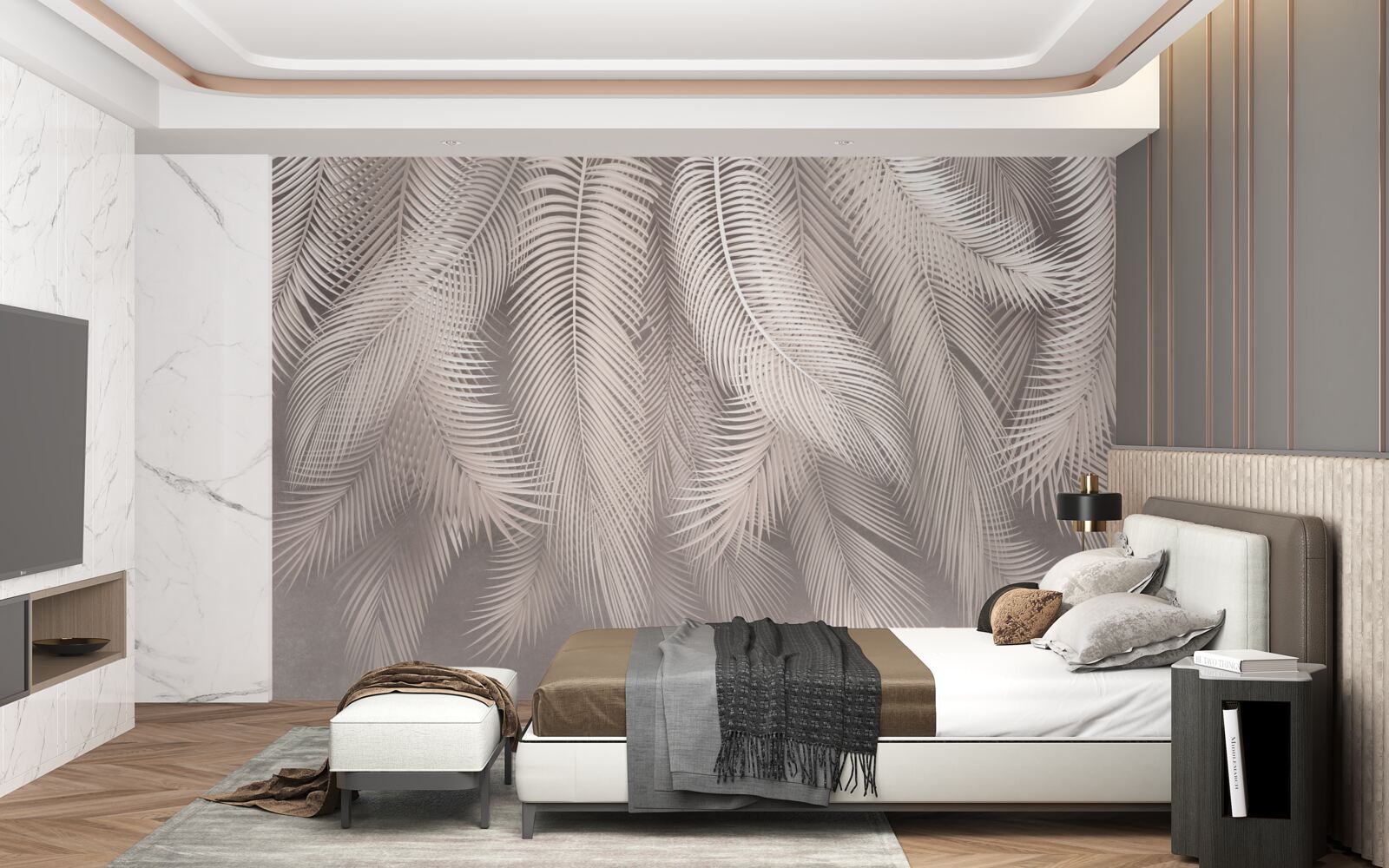 Fototapeta perie mäkké, hladko spustené