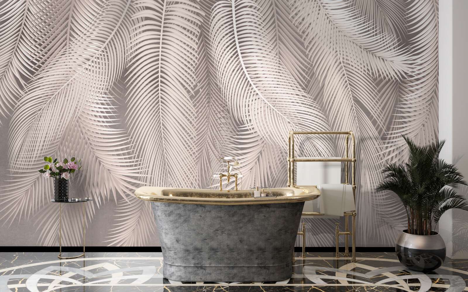 Fototapeta perie mäkké, hladko spustené