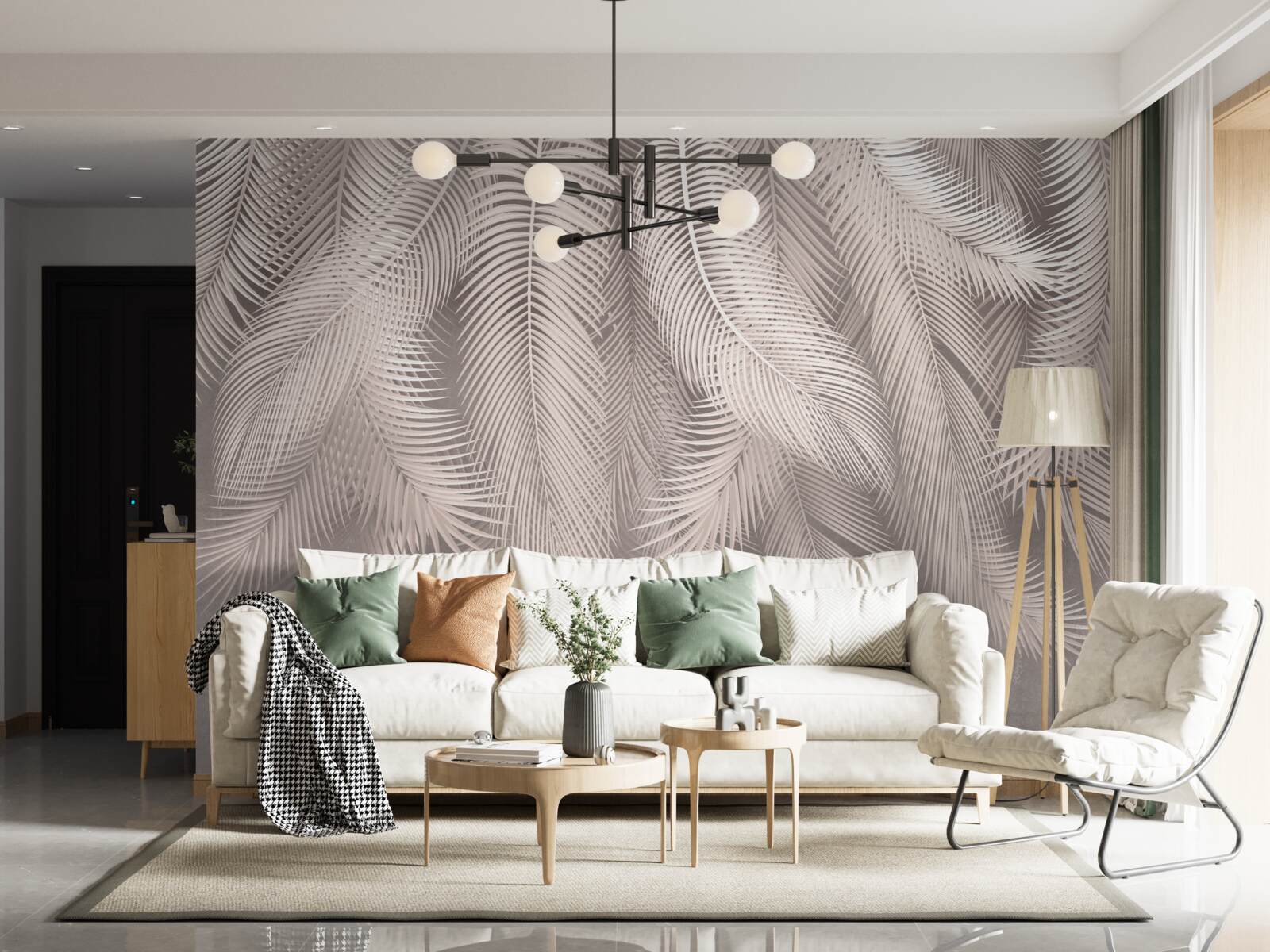 Fototapeta perie mäkké, hladko spustené