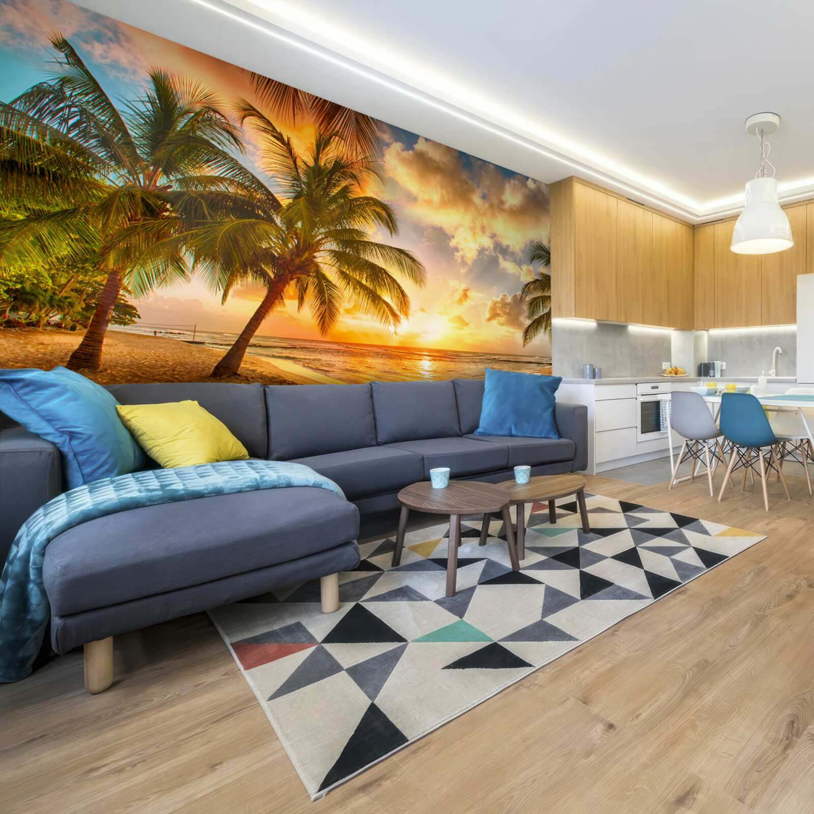 Fototapeta Svetlo západu slnka na ostrove