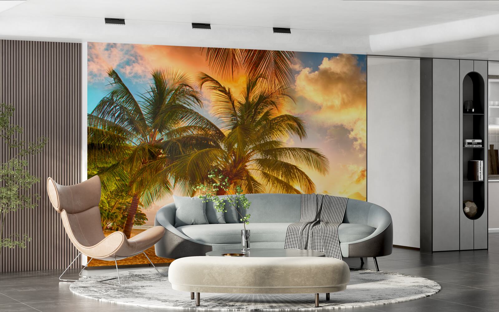 Fototapeta Svetlo západu slnka na ostrove