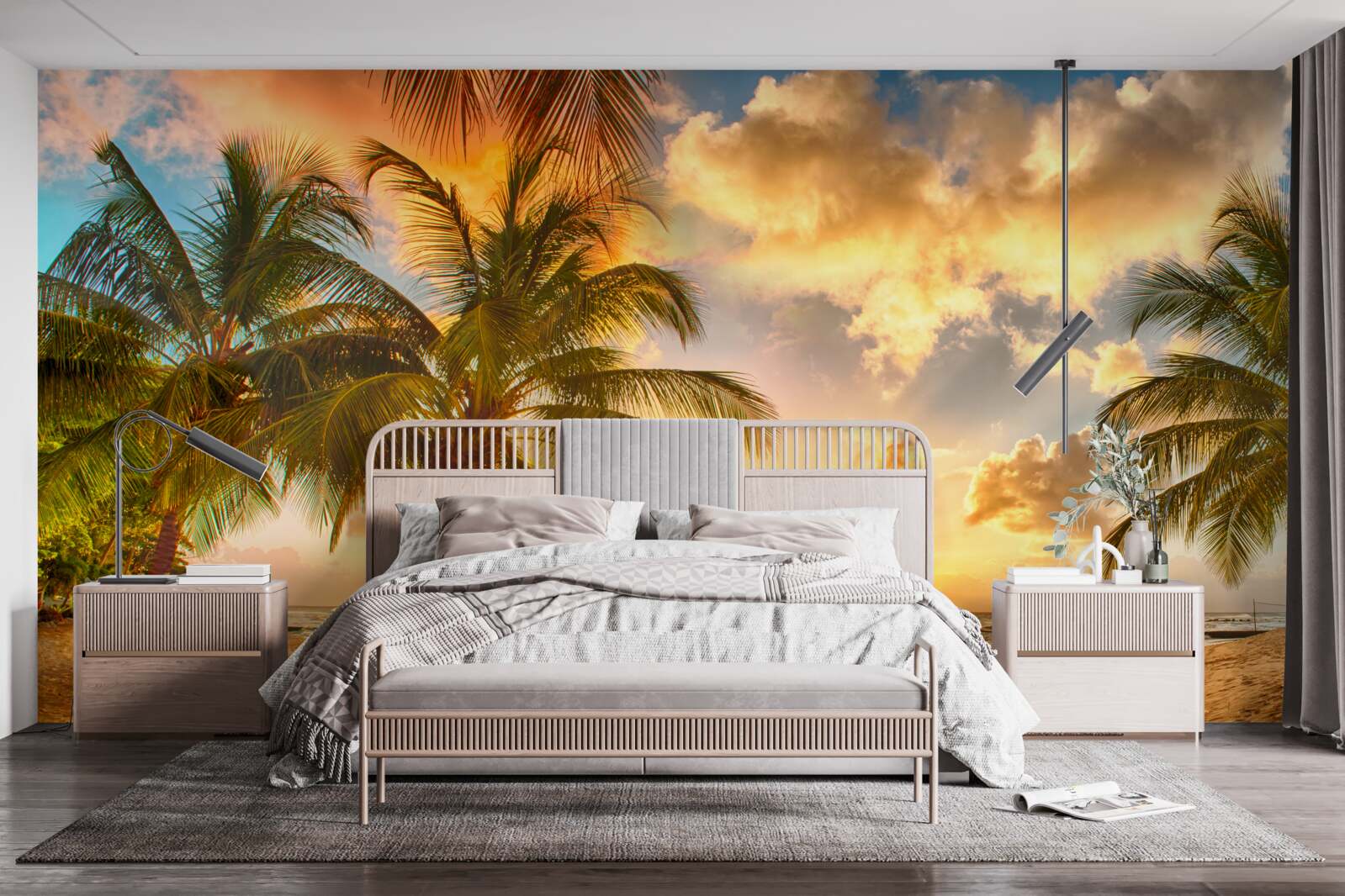 Fototapeta Svetlo západu slnka na ostrove