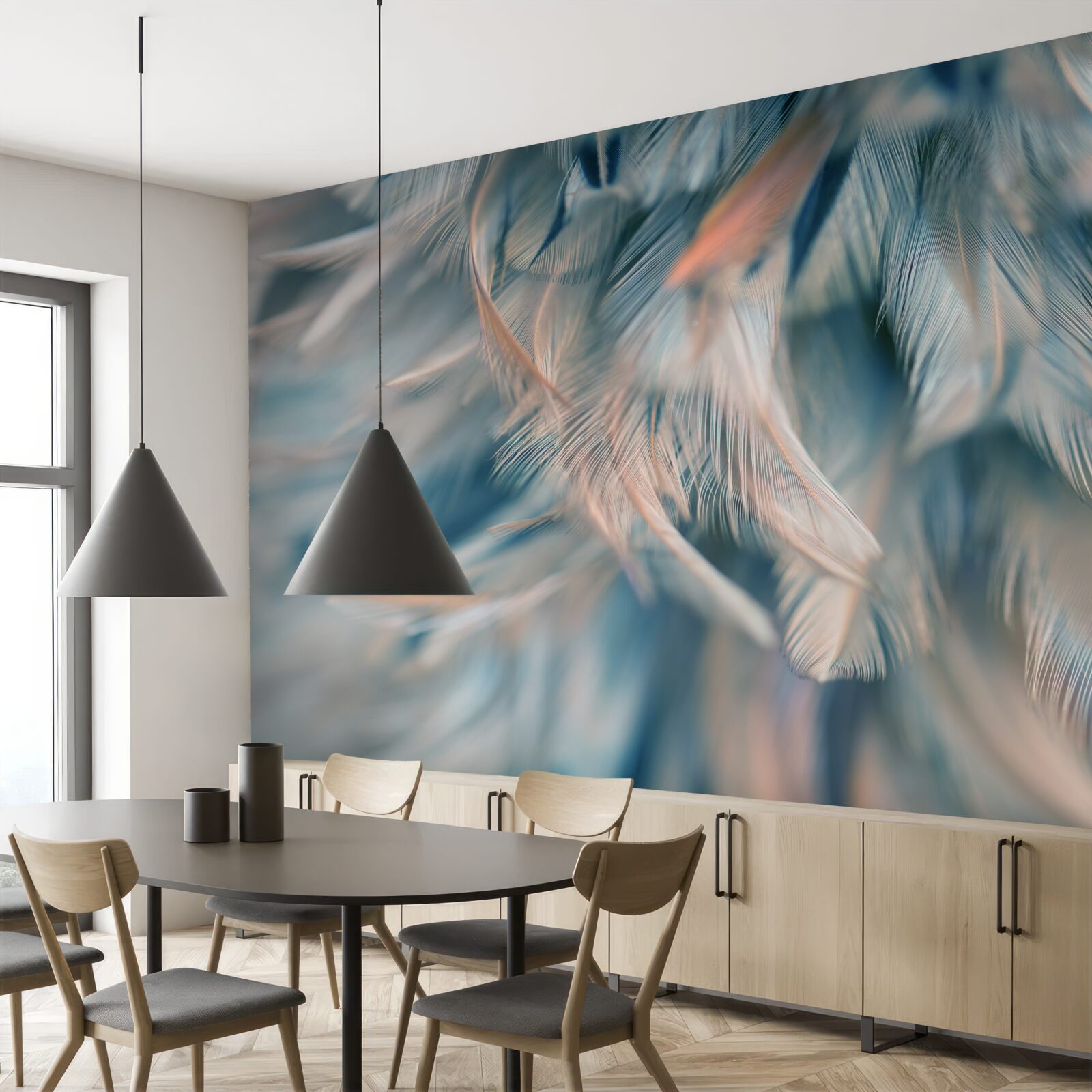 Fototapeta mäkké pozadie vyrobené z rôznych pierok