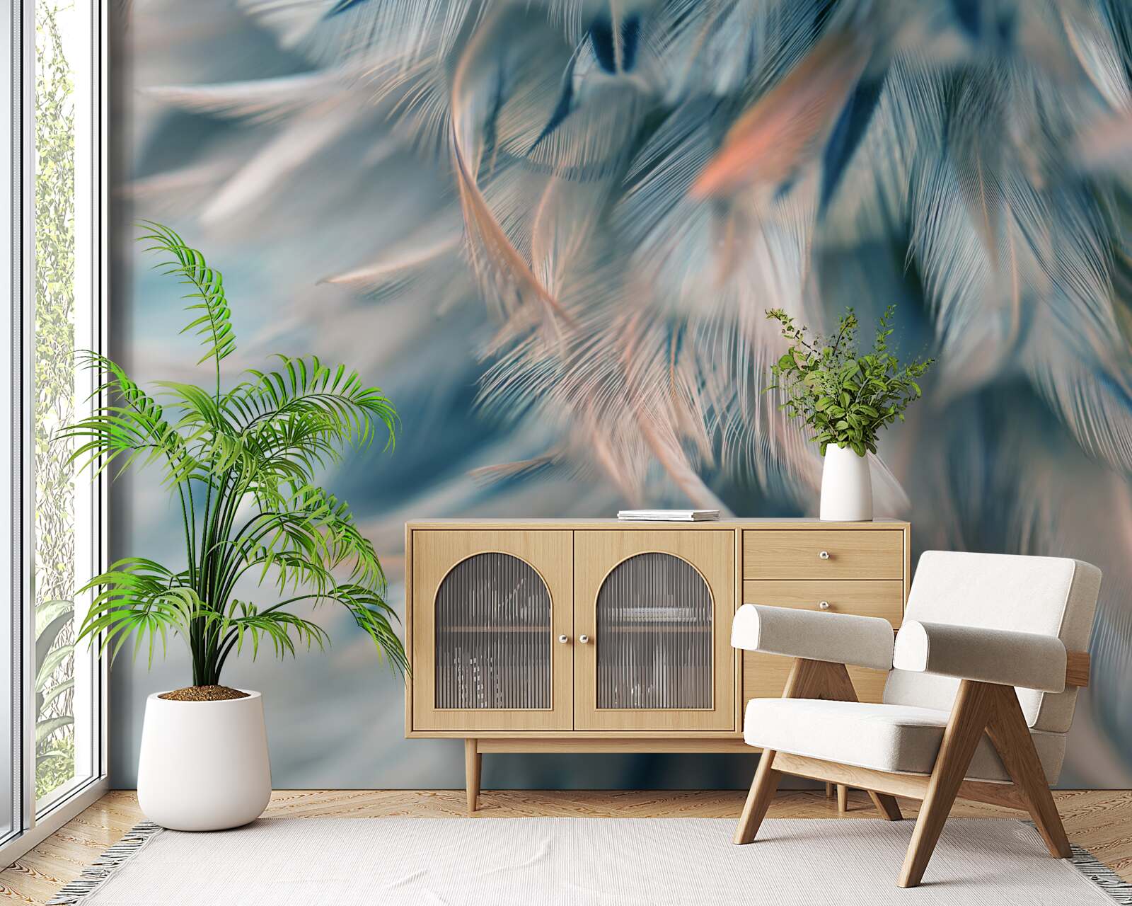 Fototapeta mäkké pozadie vyrobené z rôznych pierok