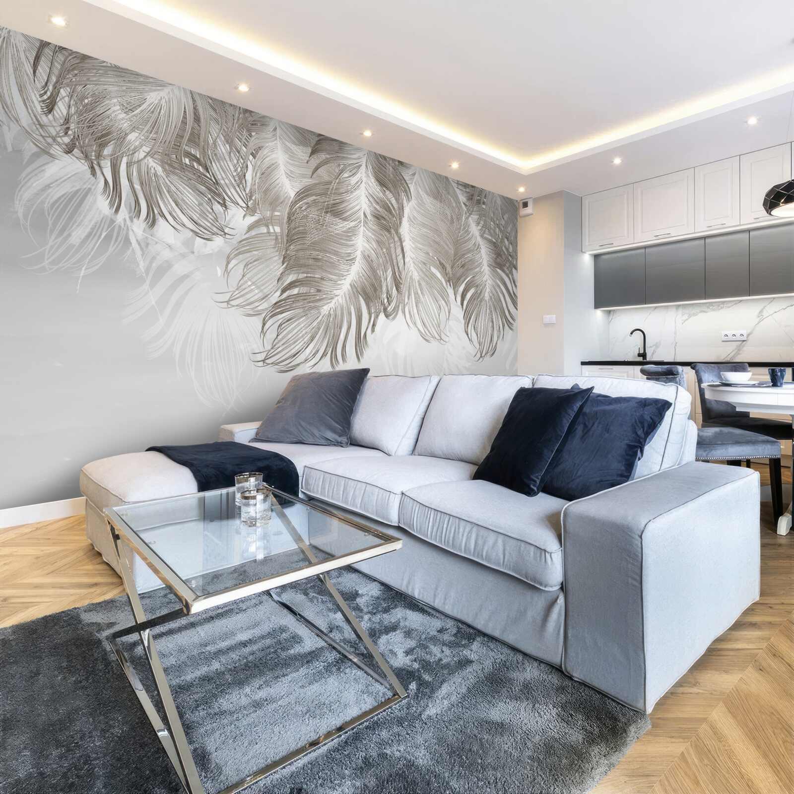 Fototapeta perie visiace vo vzduchu nižšie