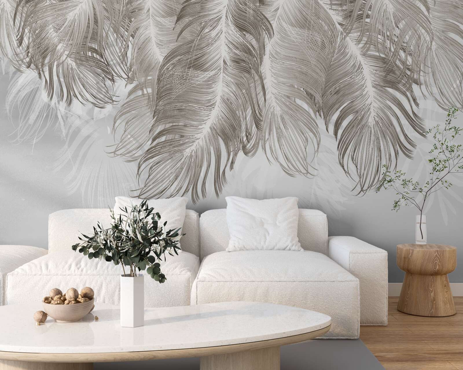 Fototapeta perie visiace vo vzduchu nižšie