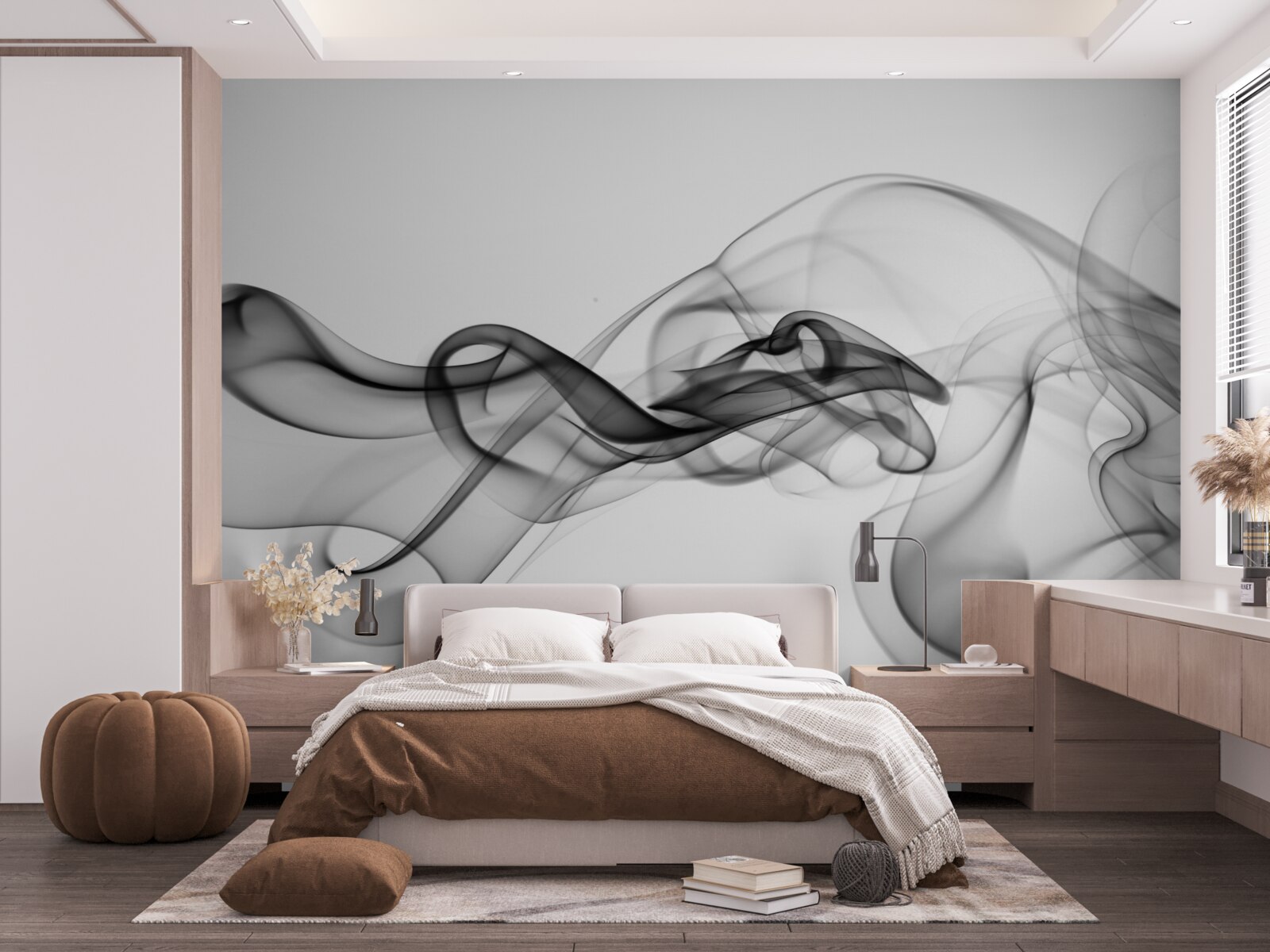 Fototapeta abstrakcia čierneho dymu