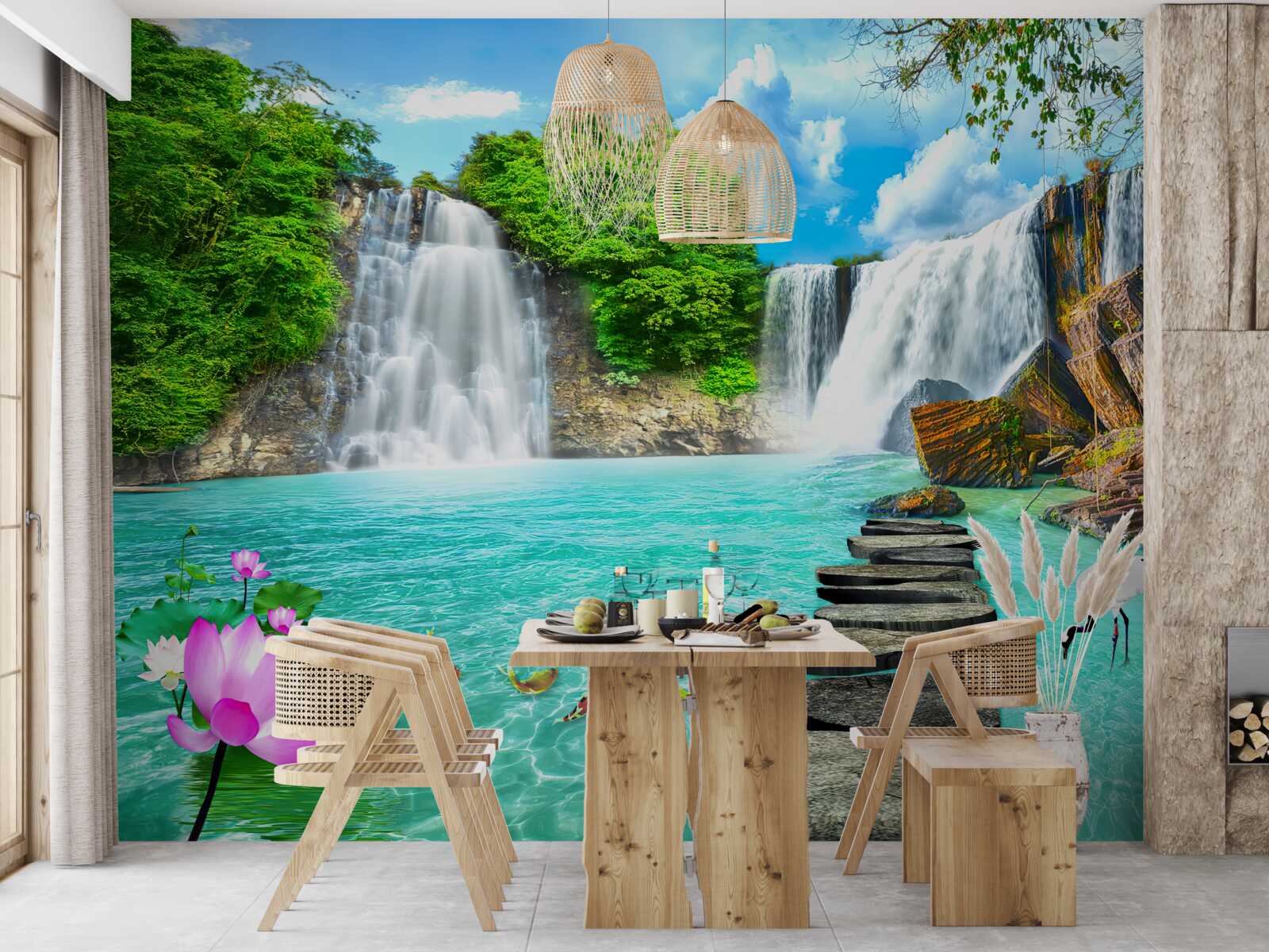 Fototapeta neskutočne krásne vodopády