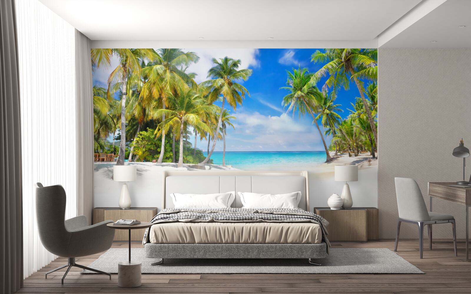 Fototapeta pobrežie oceánu s piesočnatým povrchom