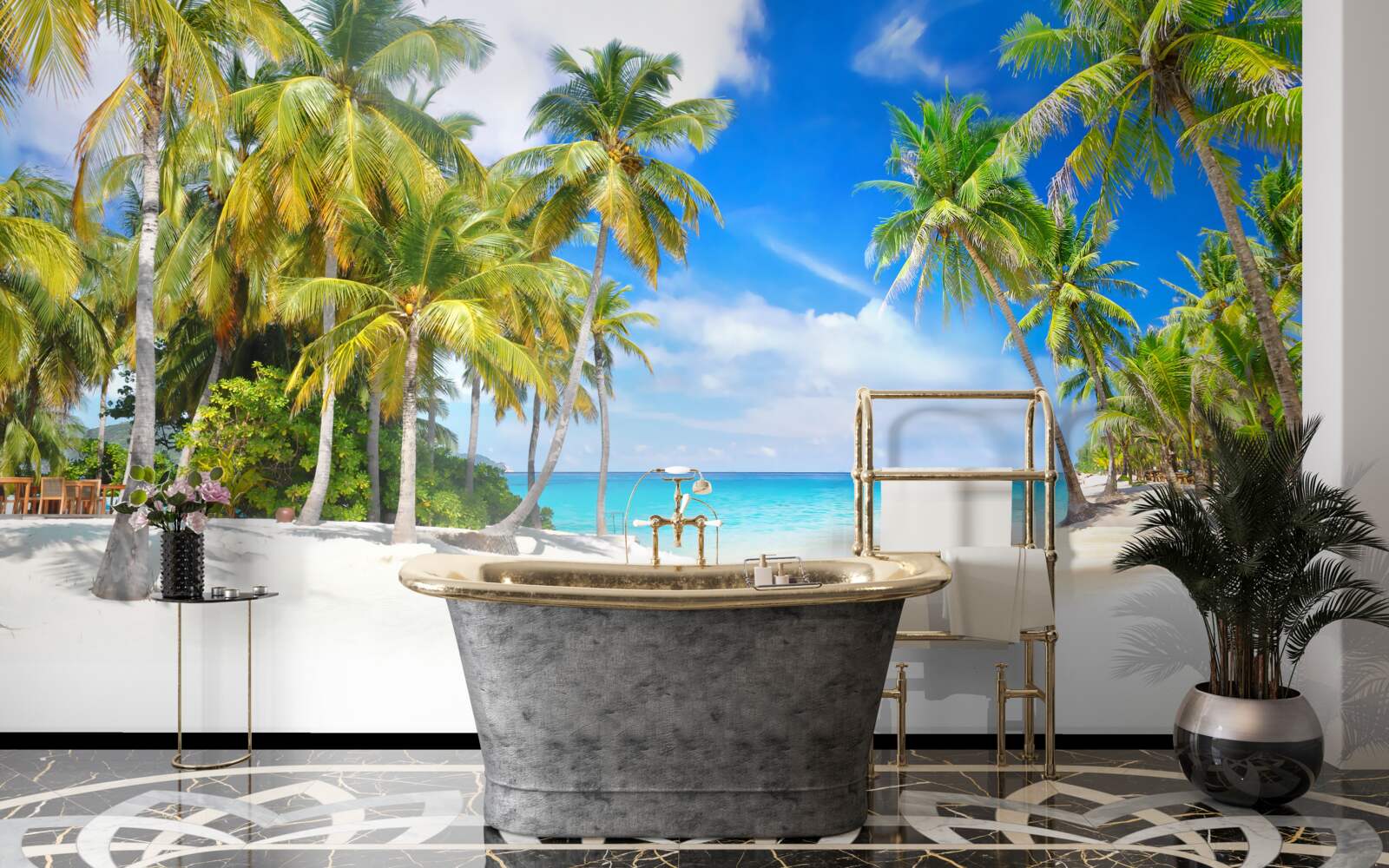 Fototapeta pobrežie oceánu s piesočnatým povrchom