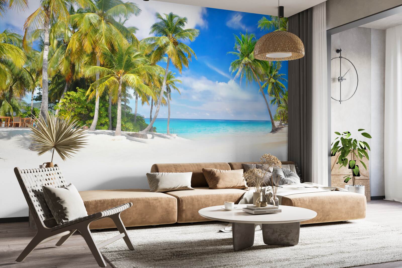 Fototapeta pobrežie oceánu s piesočnatým povrchom