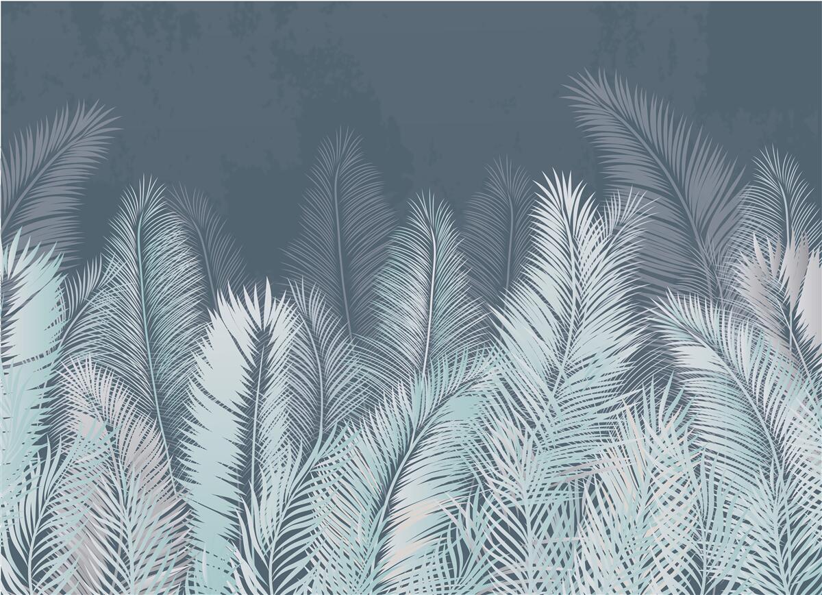 Fototapeta elegantné tyrkysové listy