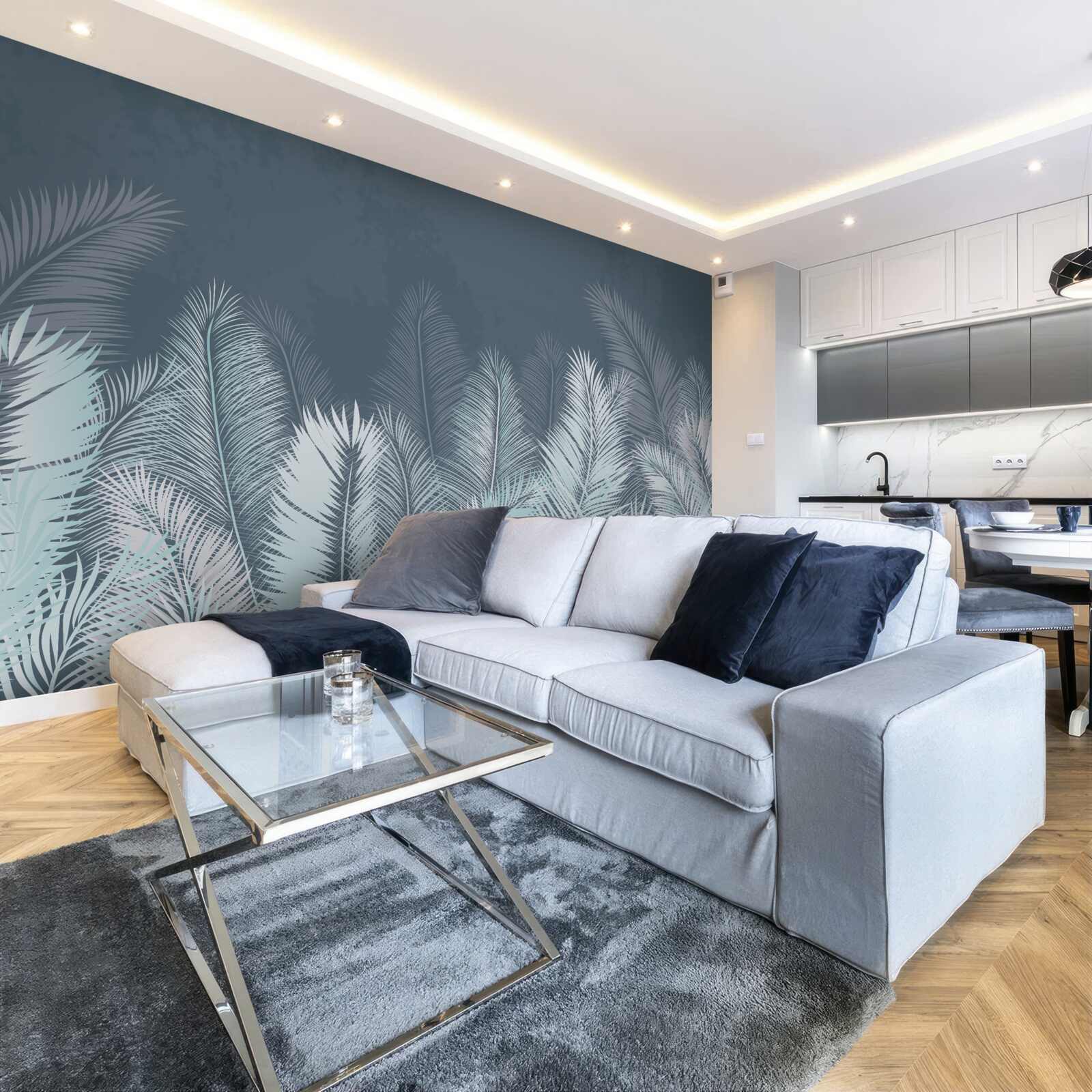 Fototapeta elegantné tyrkysové listy