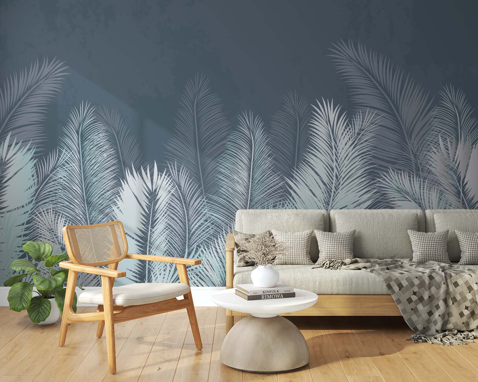 Fototapeta elegantné tyrkysové listy