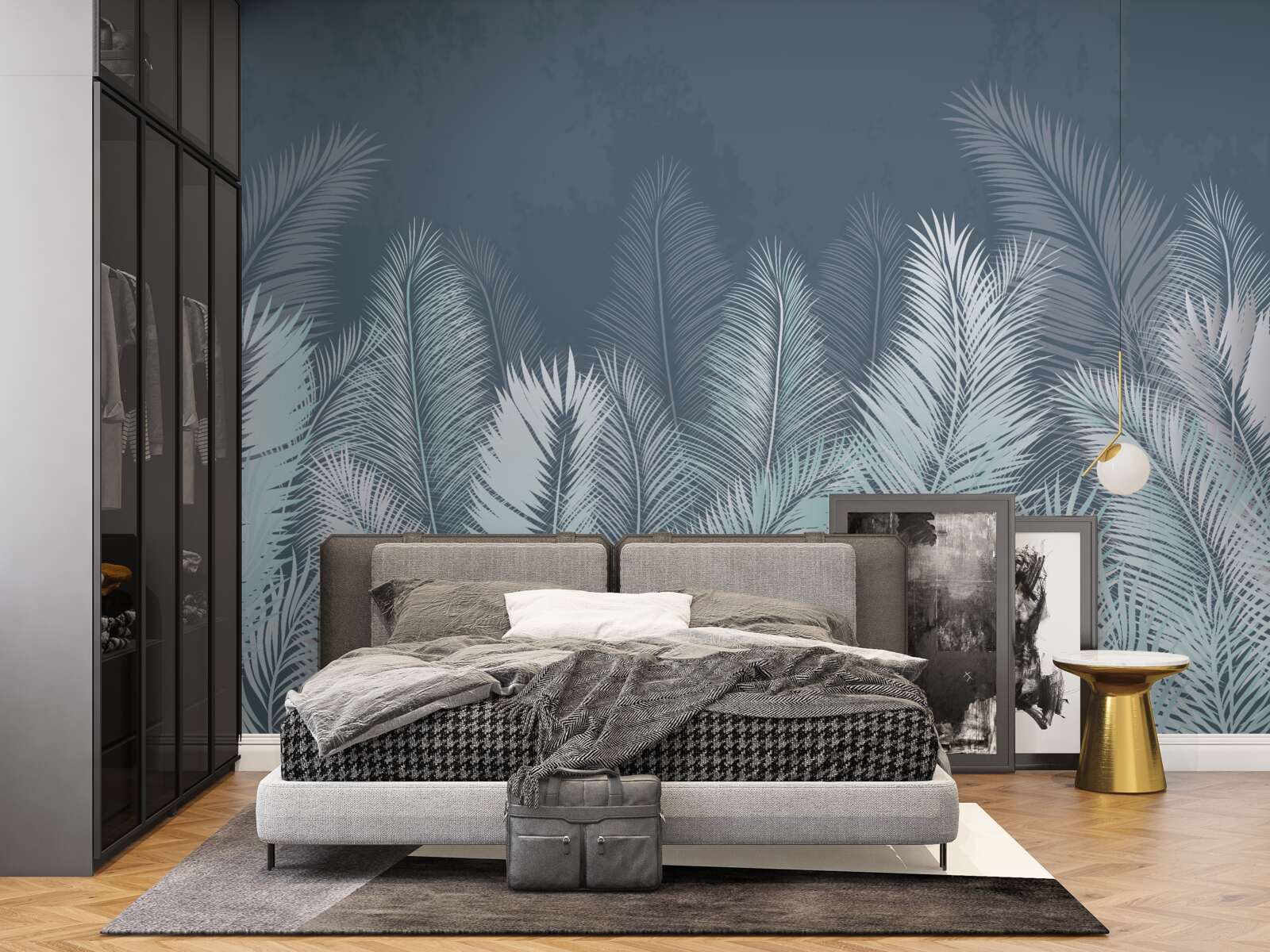 Fototapeta elegantné tyrkysové listy