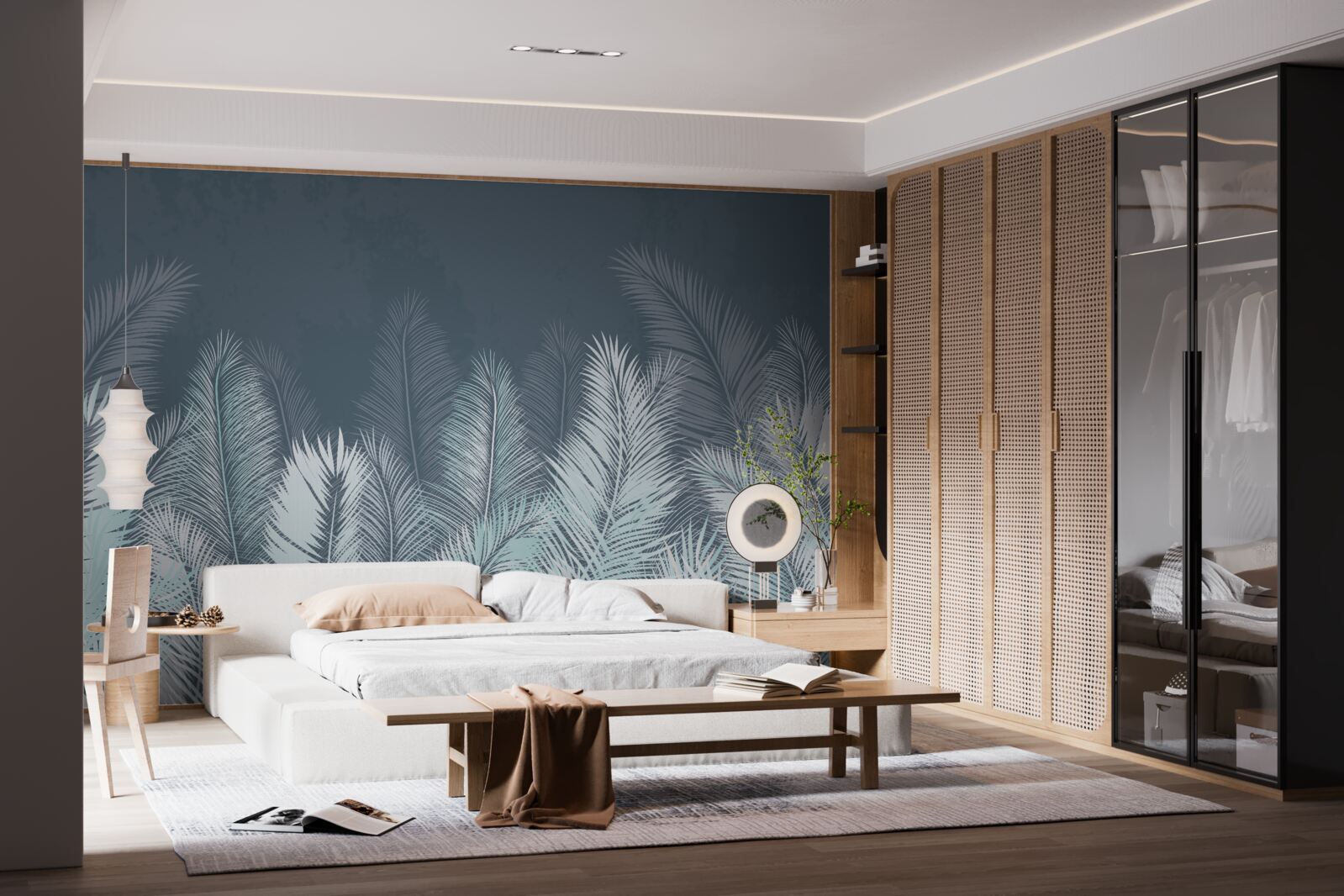 Fototapeta elegantné tyrkysové listy