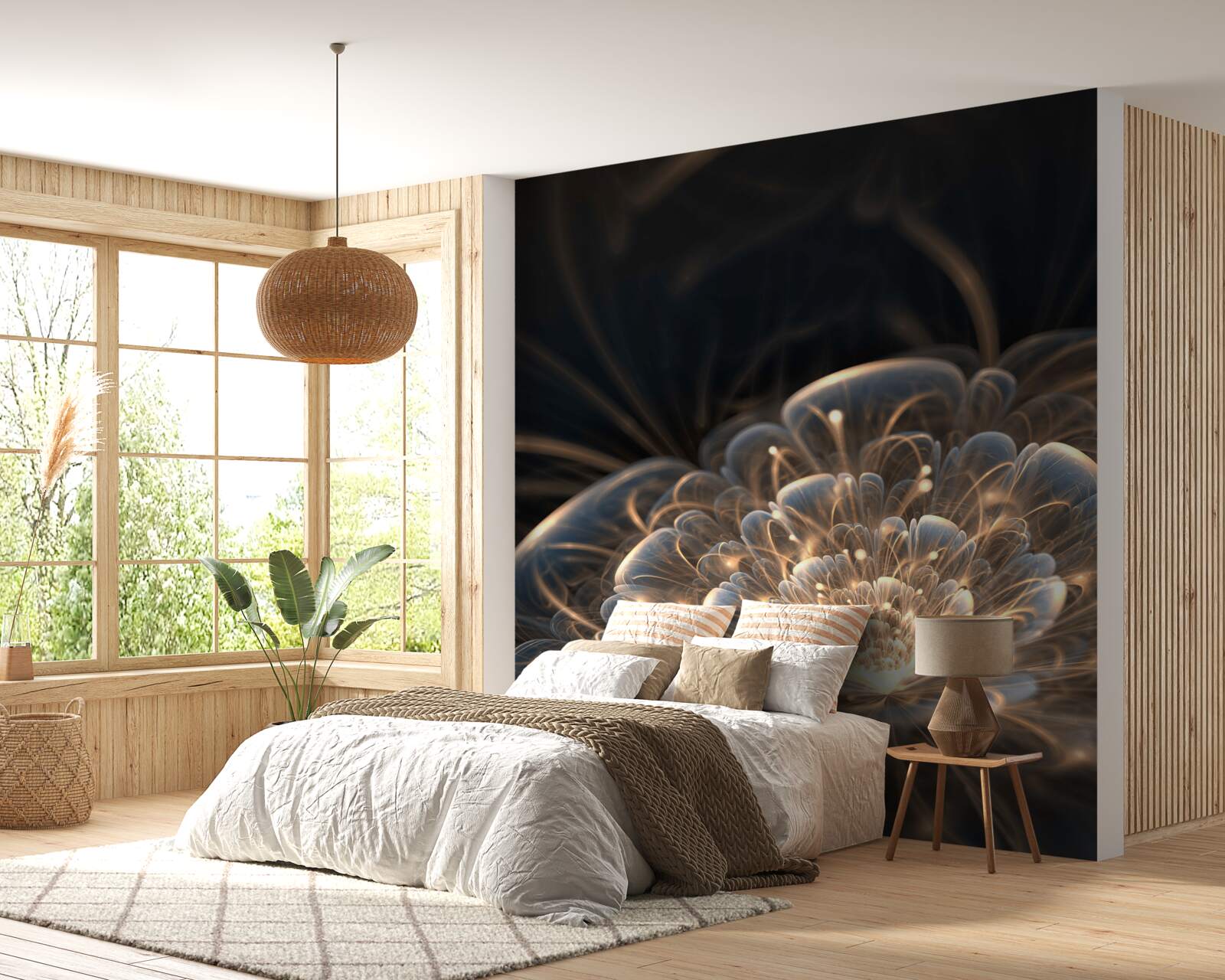 Fototapeta veľký kvet svetla