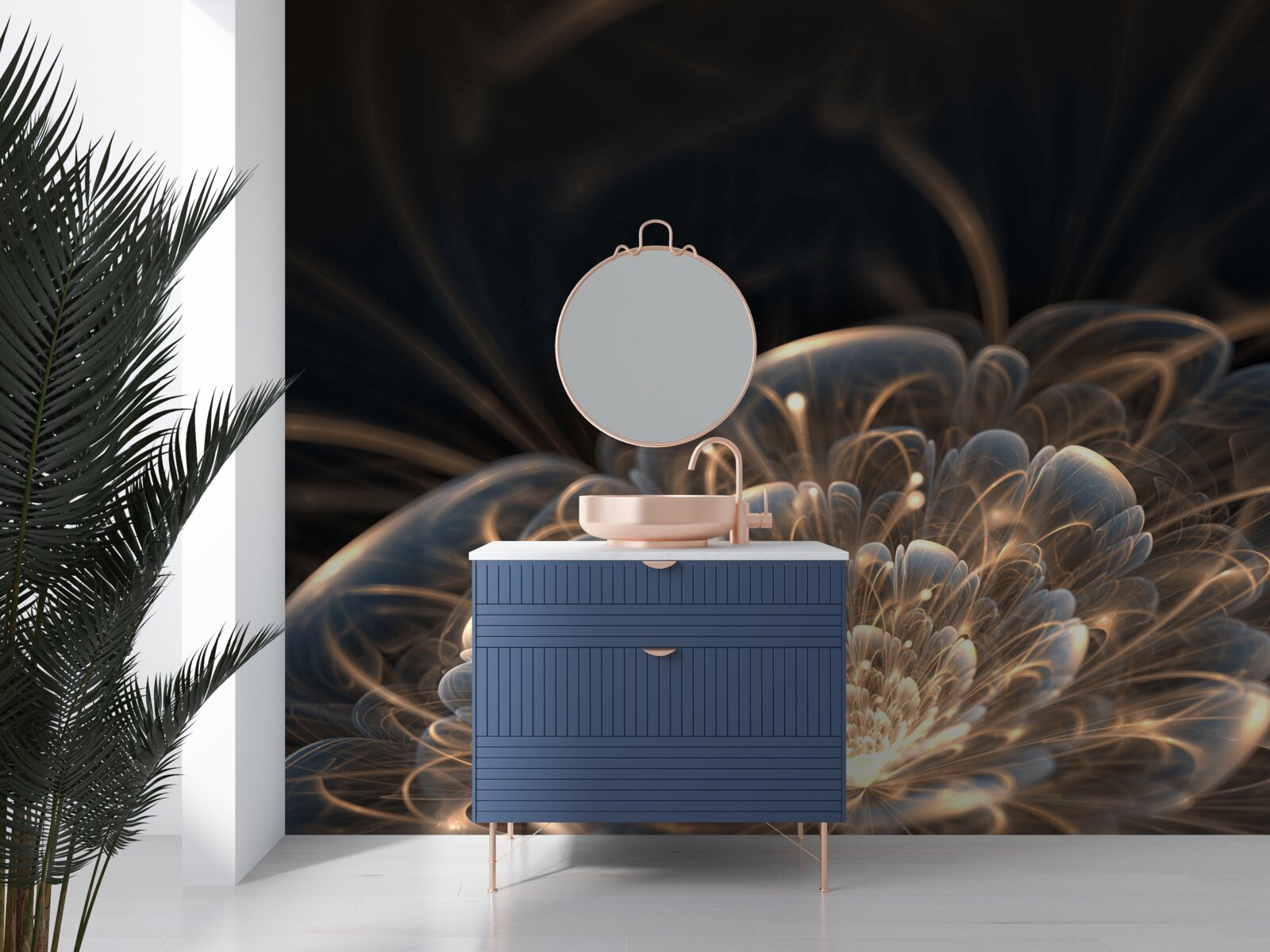 Fototapeta veľký kvet svetla