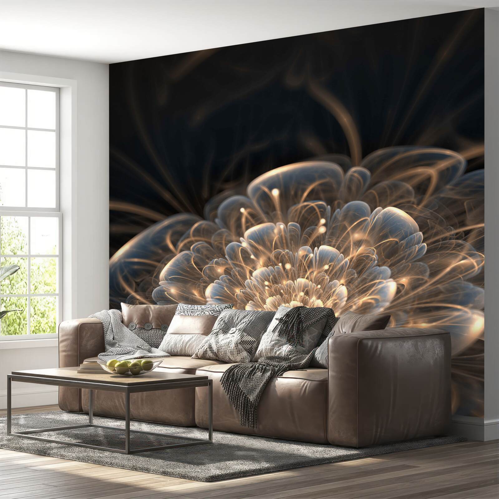 Fototapeta veľký kvet svetla