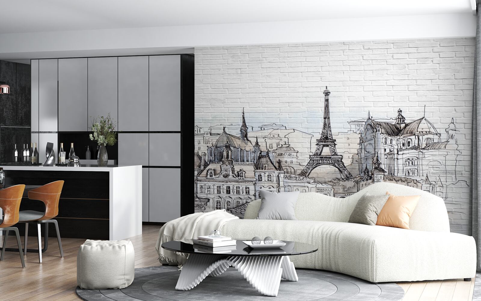 Fototapeta Na fotografii sú pamiatky Paríža