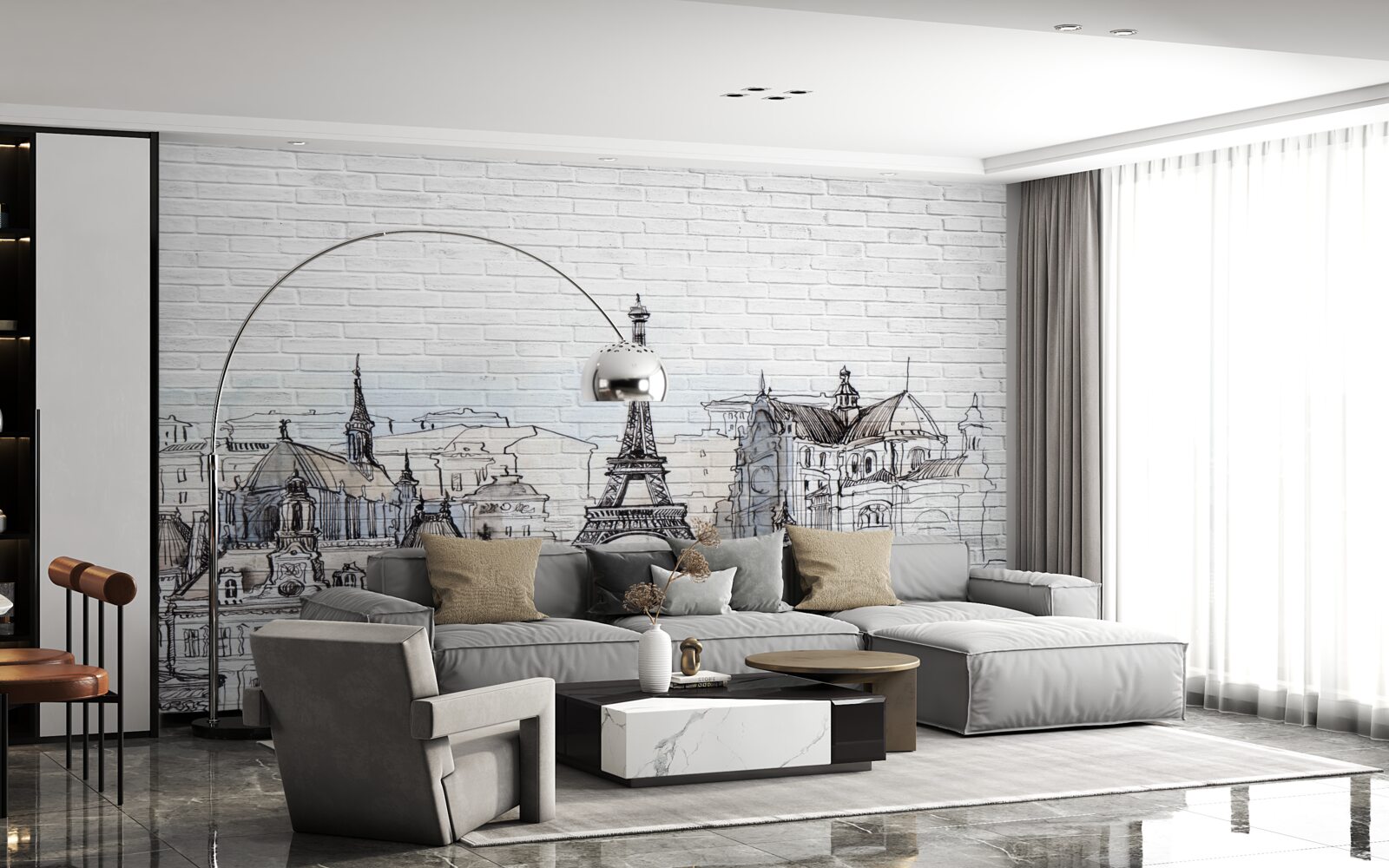 Fototapeta Na fotografii sú pamiatky Paríža